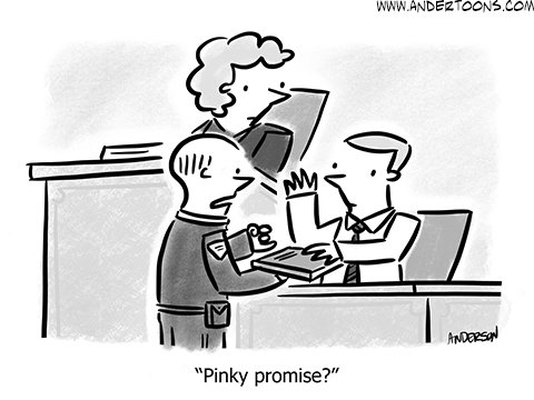 business honesty cartoon