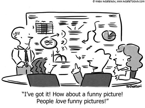 charts and graphs business cartoon