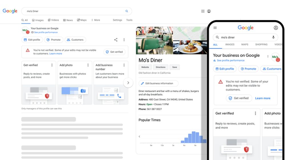 your business on googel