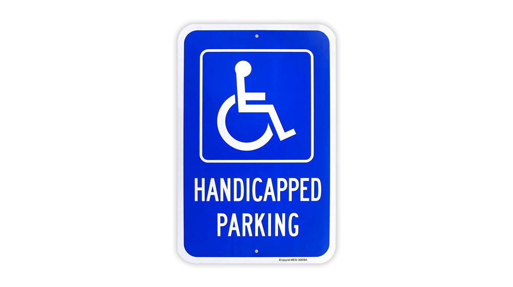 Large Handicap Parking Sign, Handicapped Sign