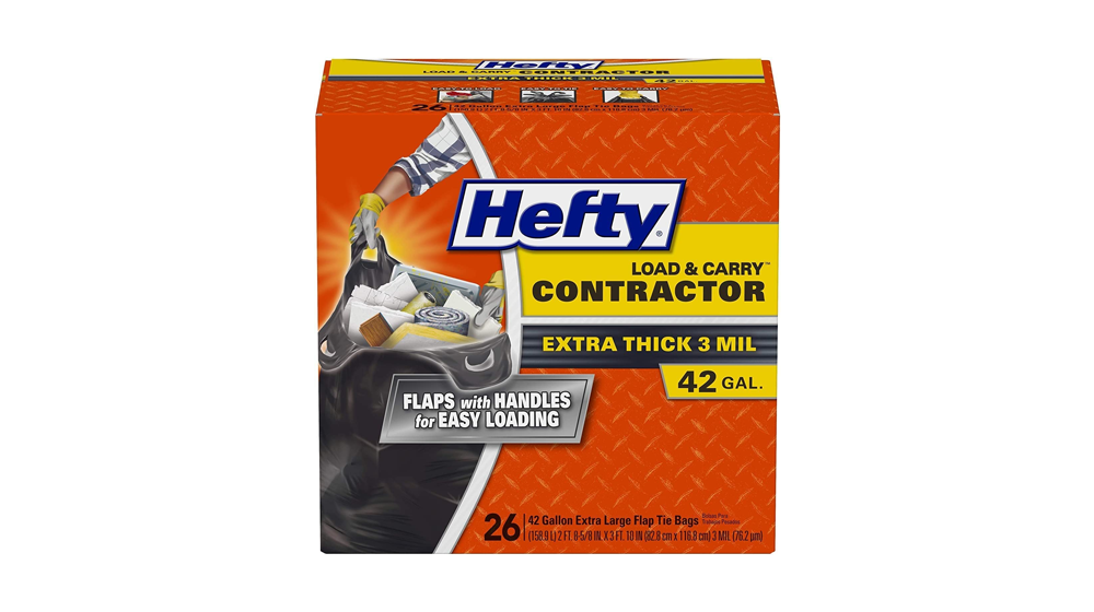 Load & Carry Heavy Duty Contractor Large Trash Bags