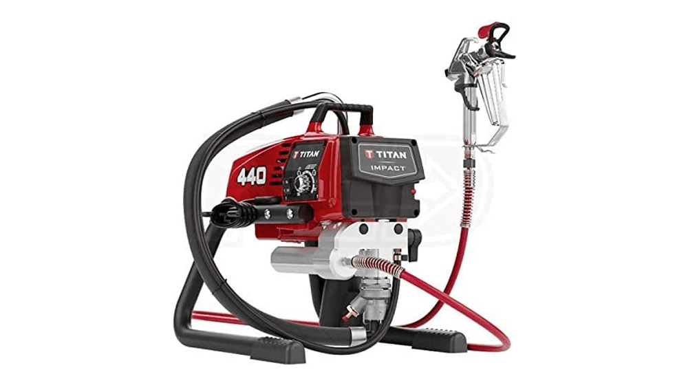 Titan 440 Impact 3300 PSI .54 GPM Electric Airless Sprayer Skid w, Gun