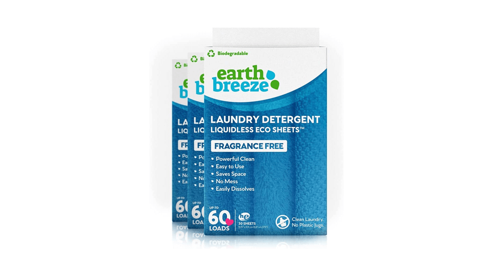 Earth Breeze - Liquid-less Laundry Detergent Sheets