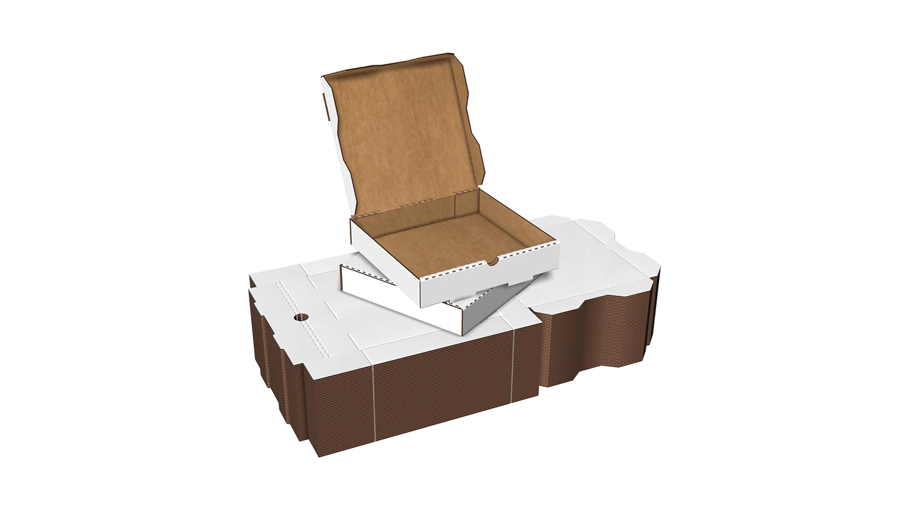 White Cardboard Pizza Boxes