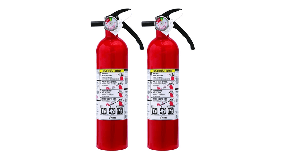 Kidde FA110 Multipurpose Fire Extinguishers 2 Pack - Red