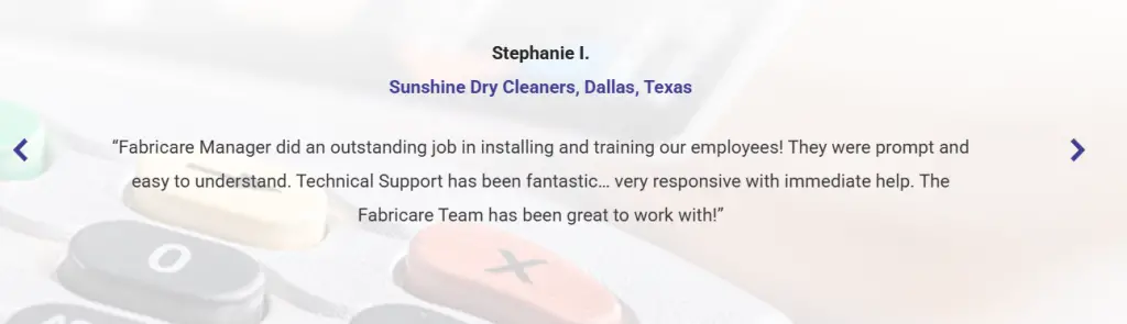 Fabricare customer review