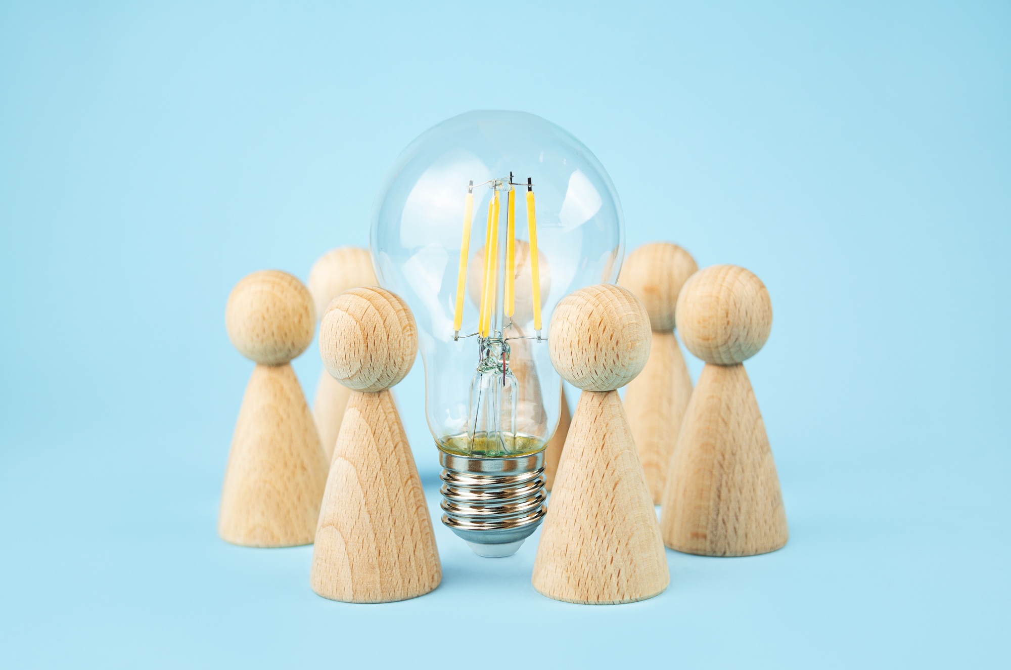Business concept. Team concept and idea creation.