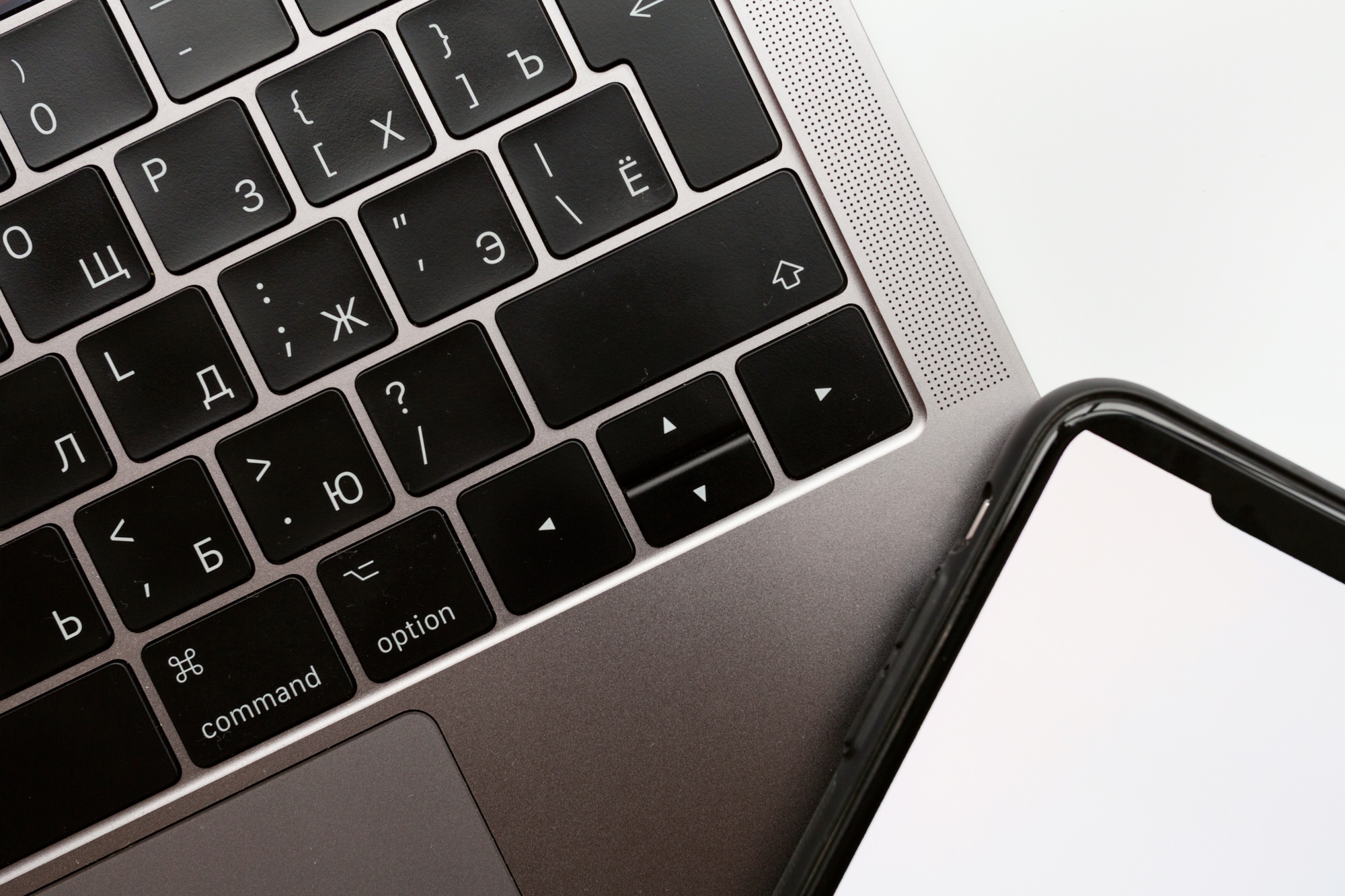Creative promotion composition for Black friday, Cyber monday or holiday sale with keyboard of