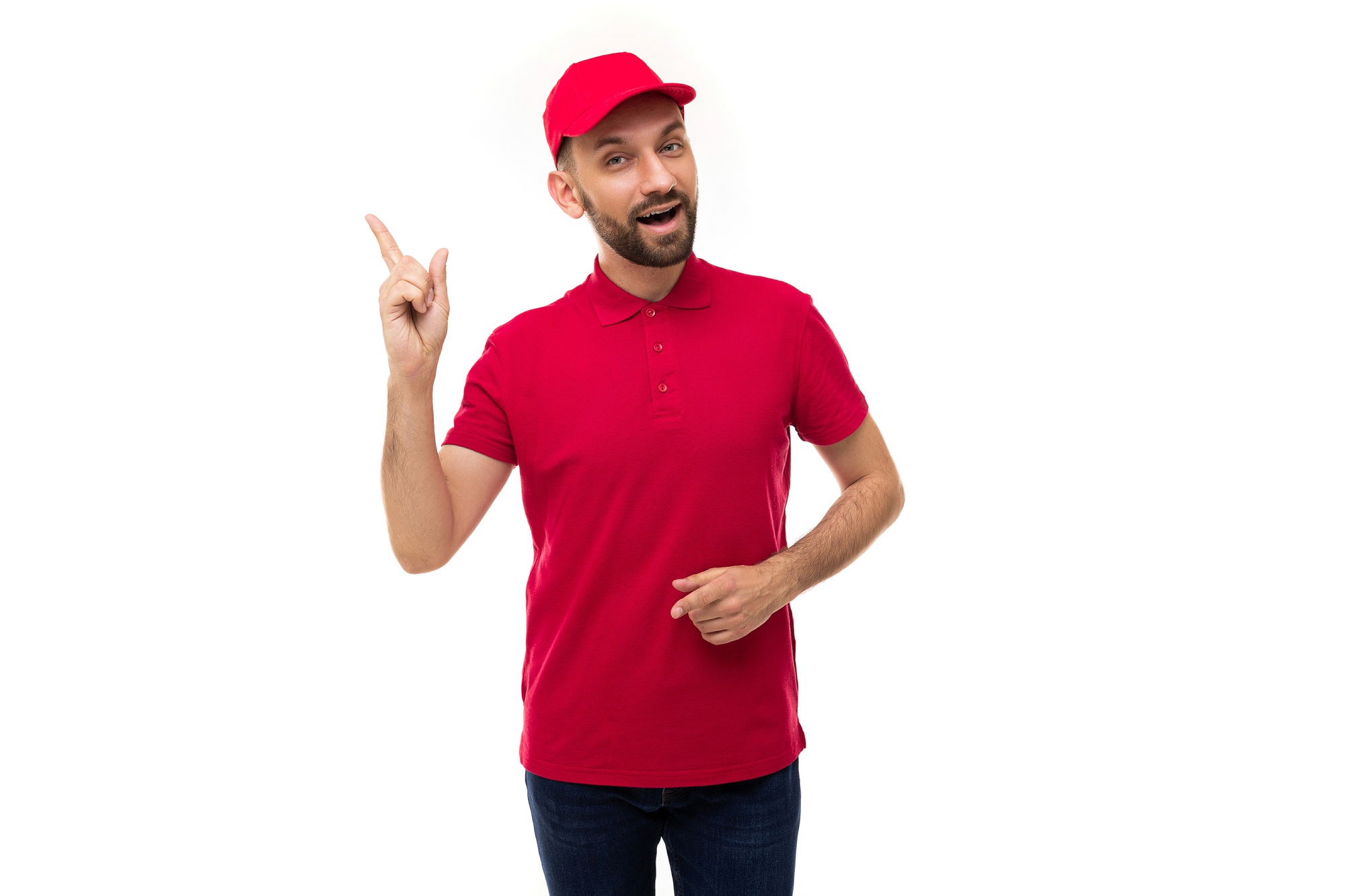 delivery courier looking at camera showing thumb up gesture