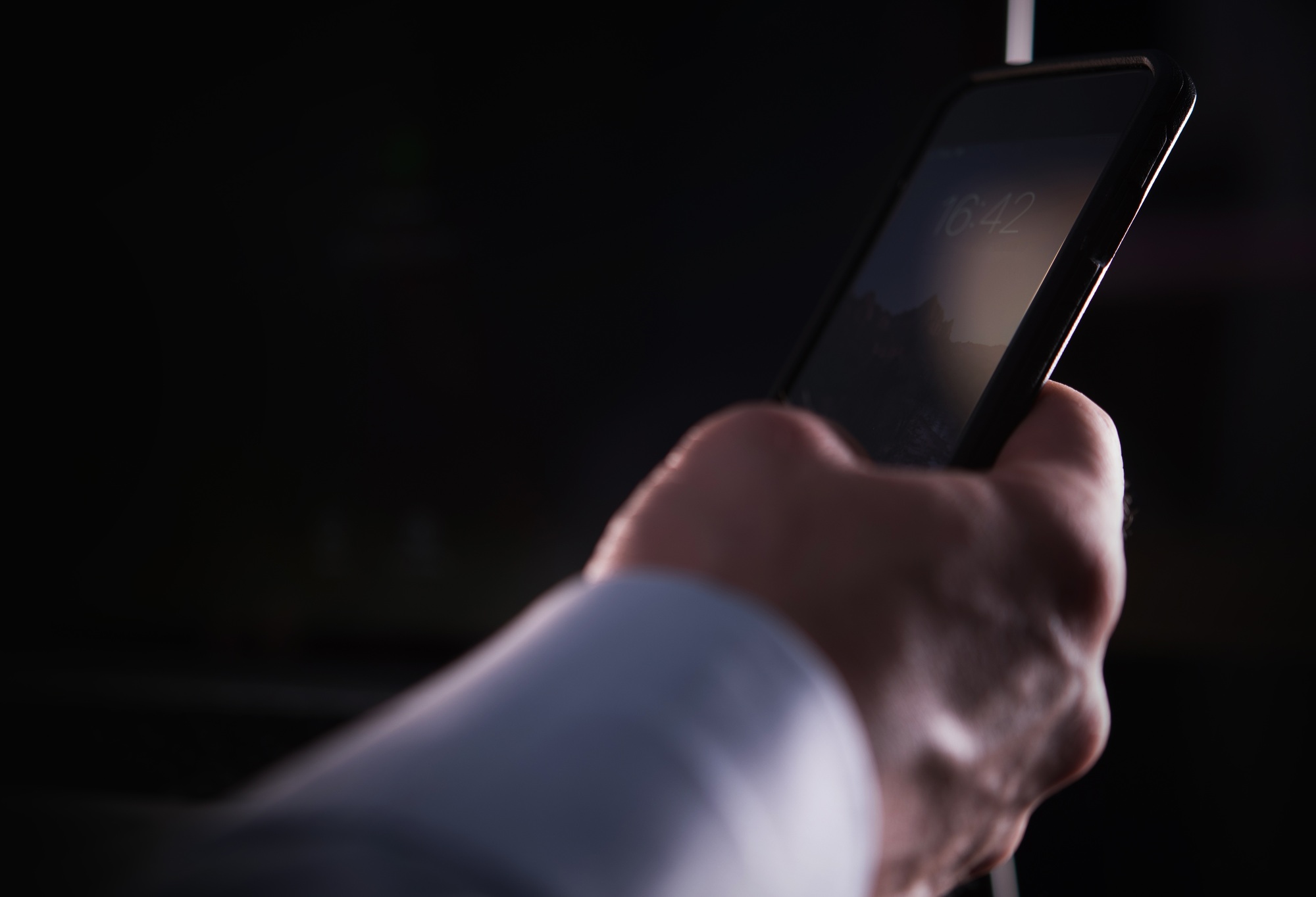 Hand with Smartphone Closeup