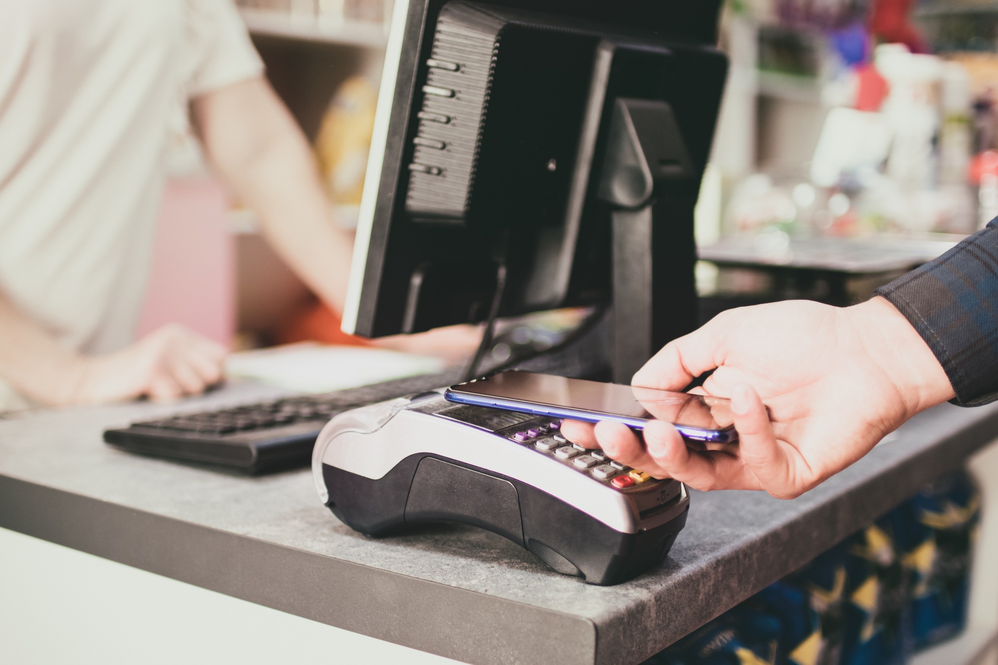 NFC technology, Digital card reader and NFC terminal for contactless calculation