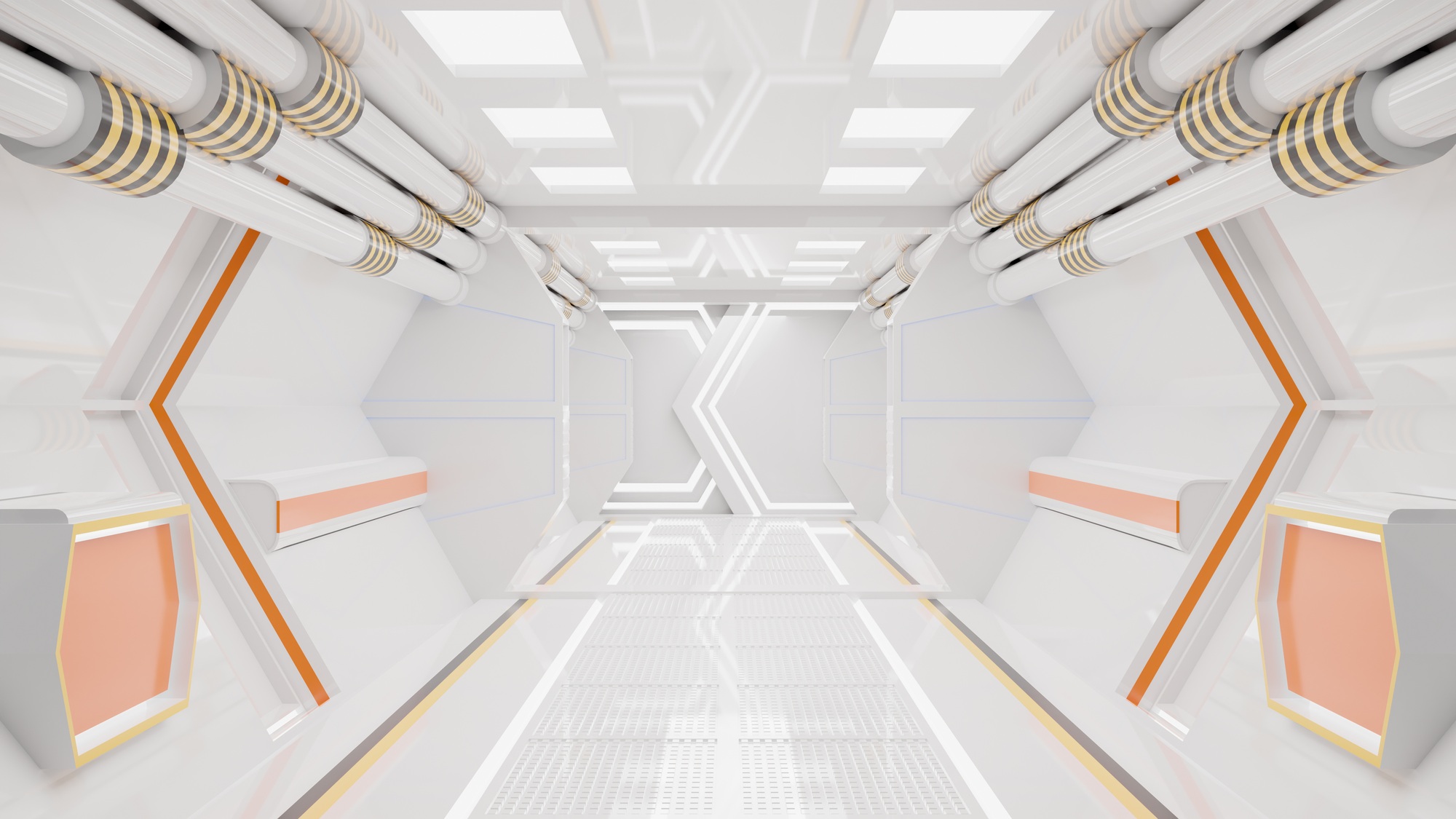 Spaceship Corridor is a stock motion graphics video that shows the interior of a moving spaceship.3D