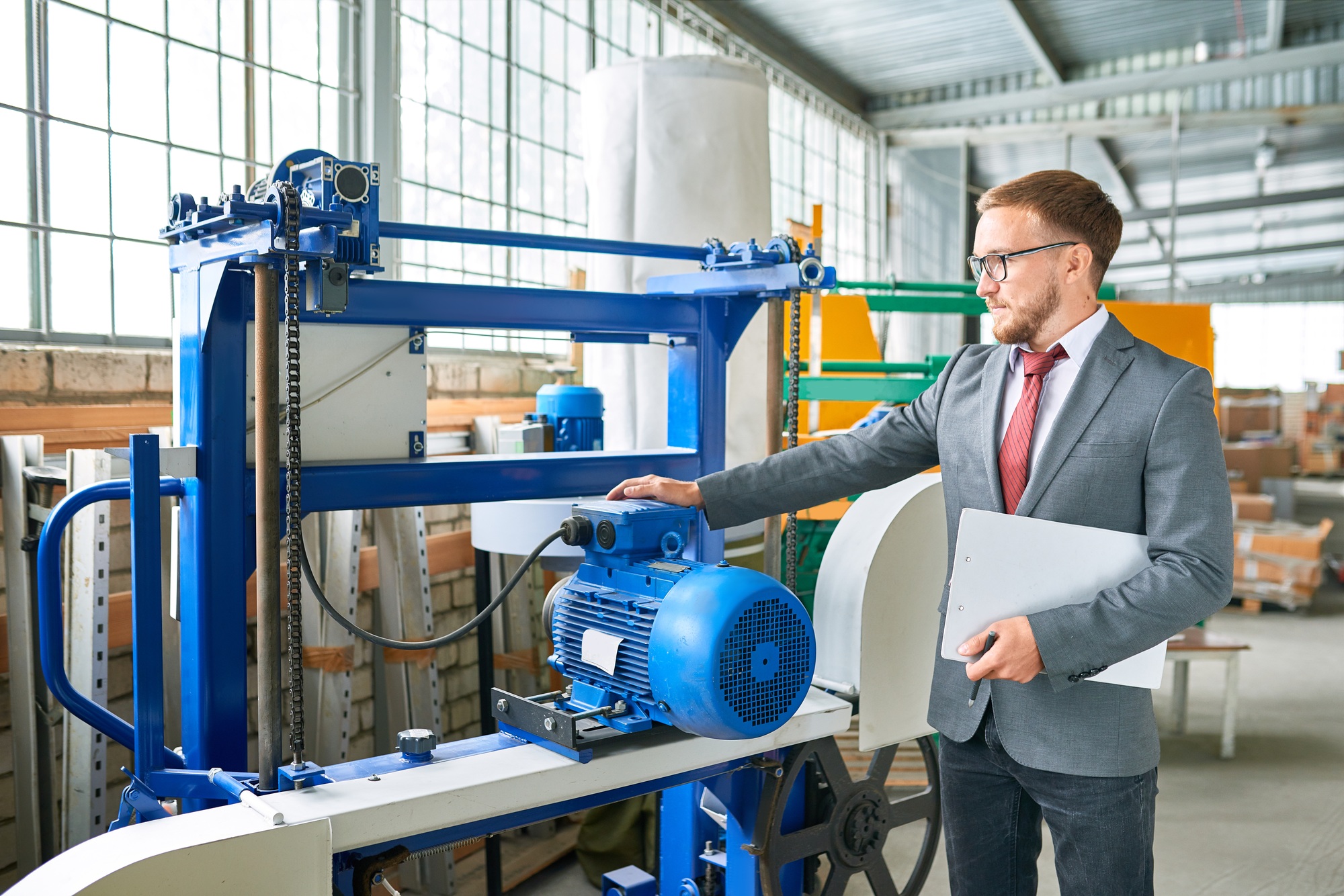 Successful Seller Presenting Machine Units