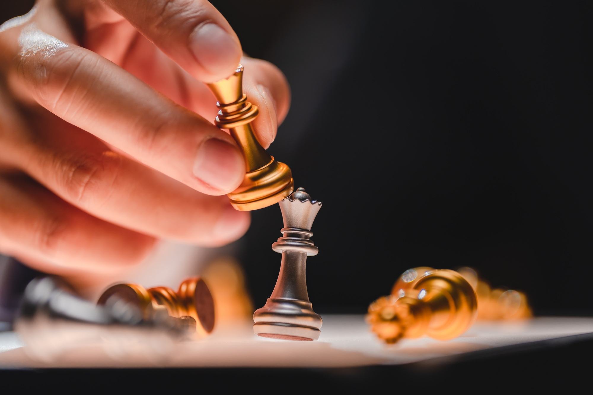 Leadership strategy or strategic planning and human resources organization risk management