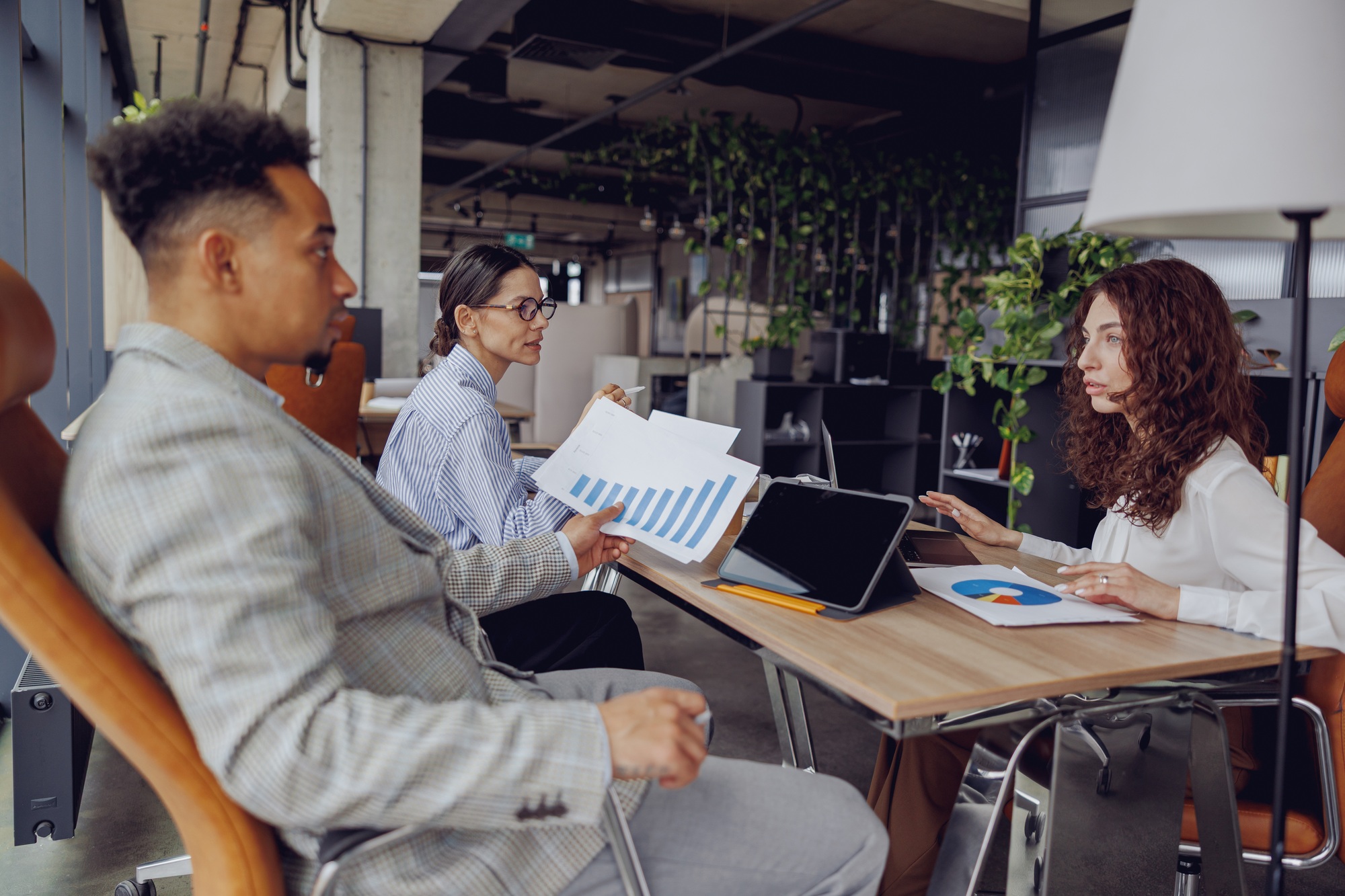 A Business Meeting for Vital Strategy Discussion and Analysis on Growth and Success