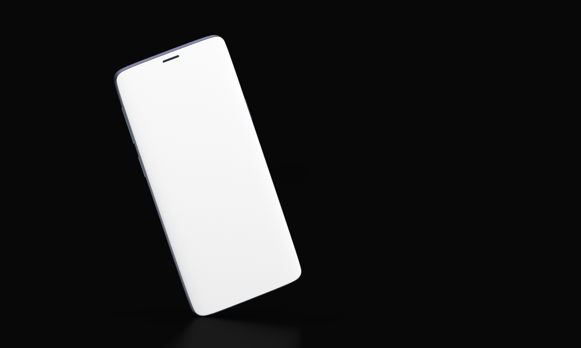 A smartphone mobile in 3d mockup
