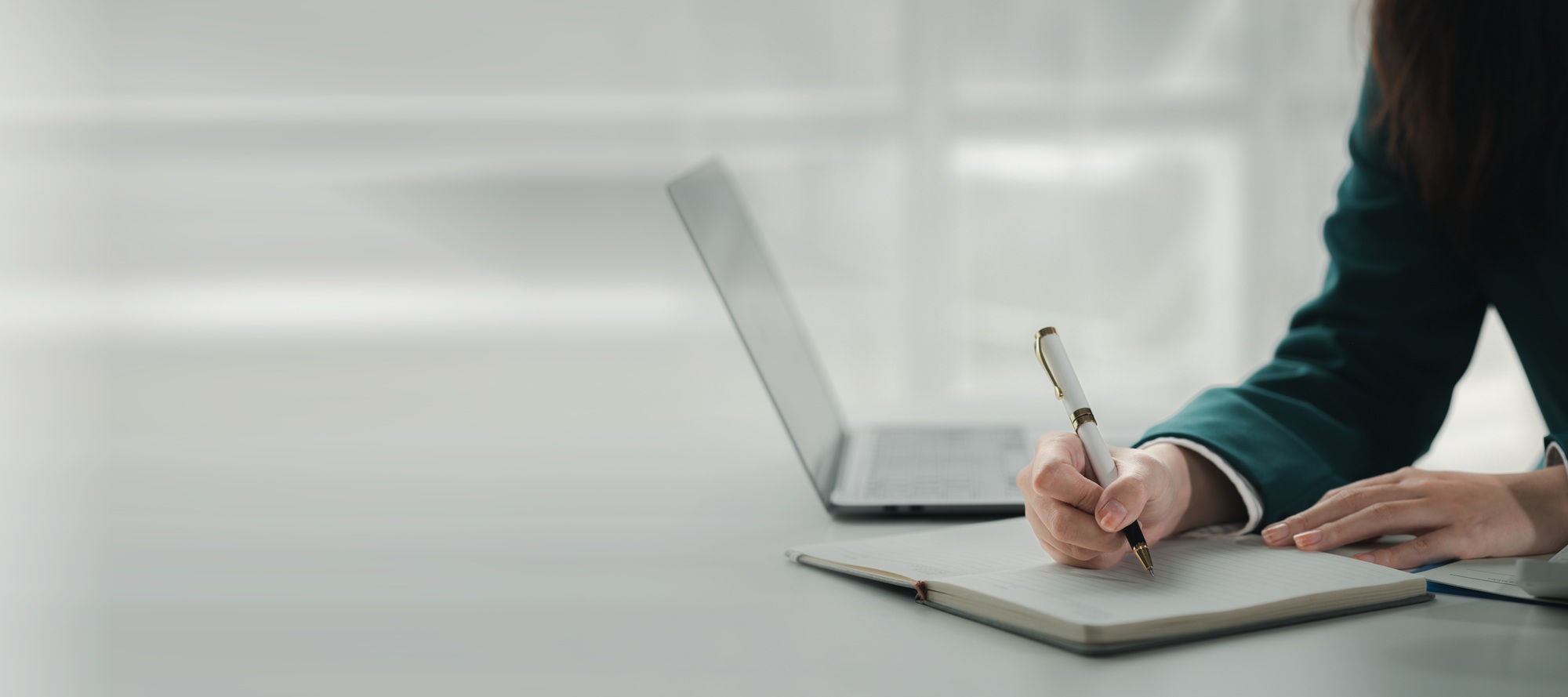 Auditor is working on accounting in the office, accountant calculating the financial liquidity of t