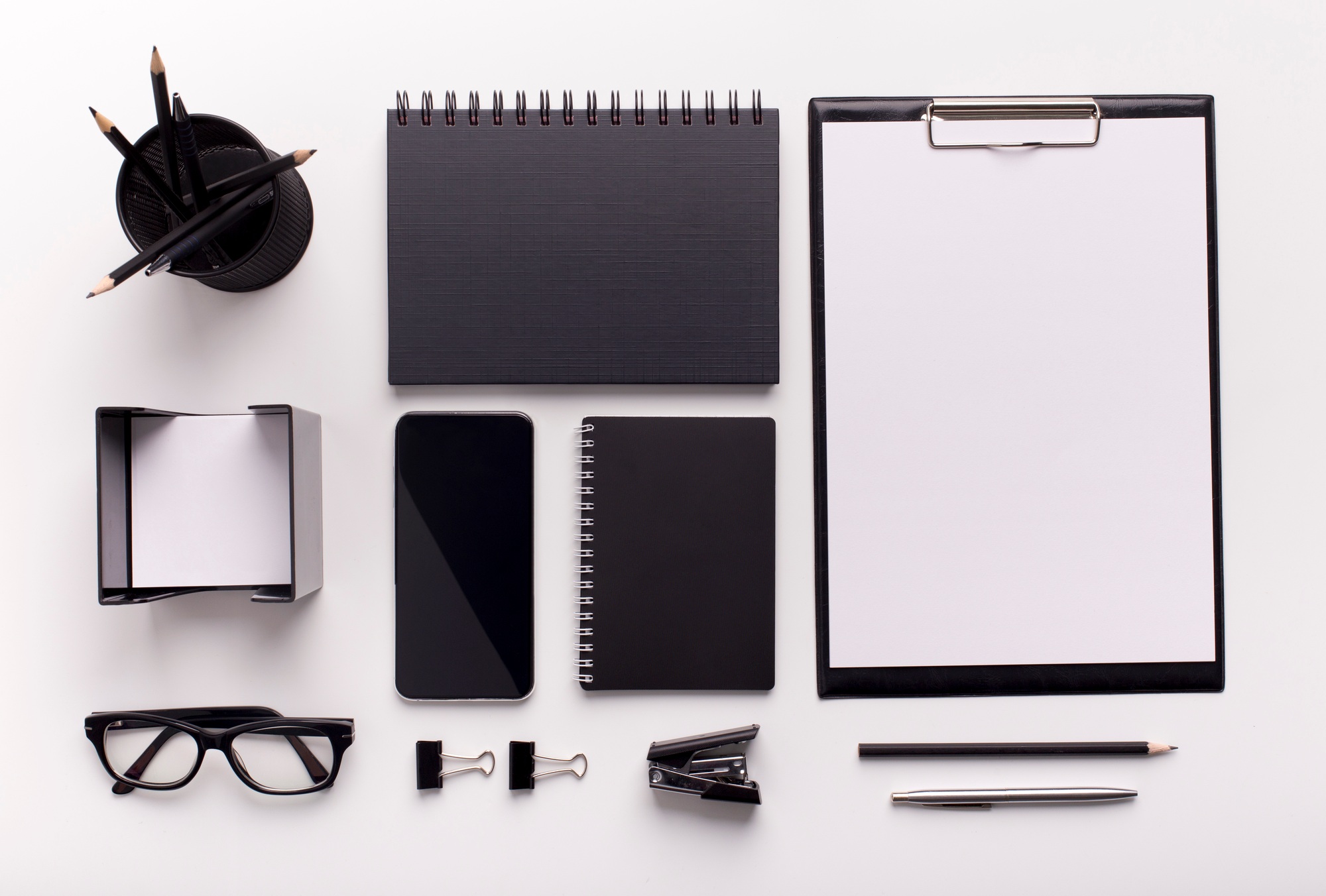 Black and white modern and stylish office suppliers