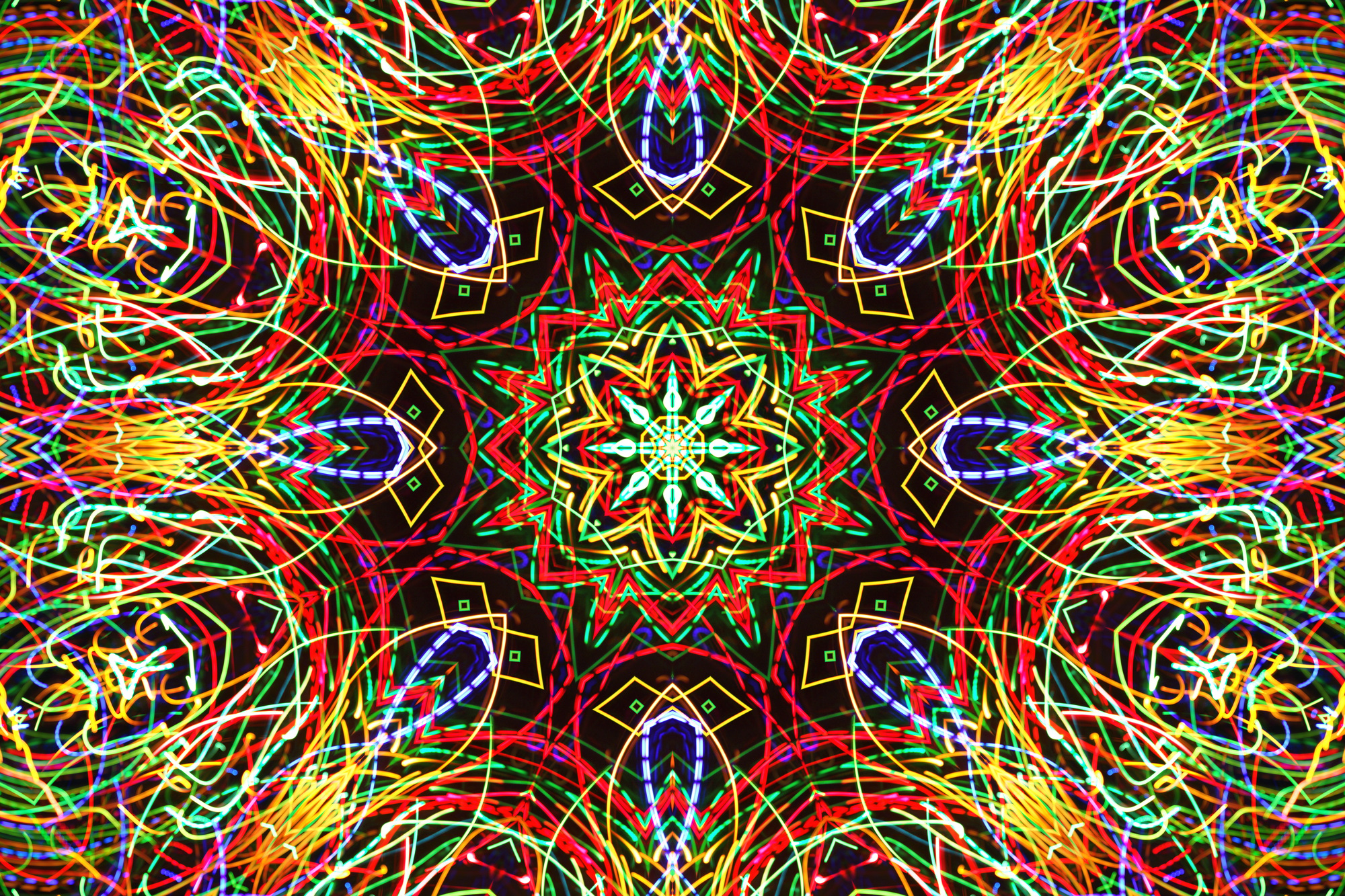 Bright abstract colorful luminous pattern