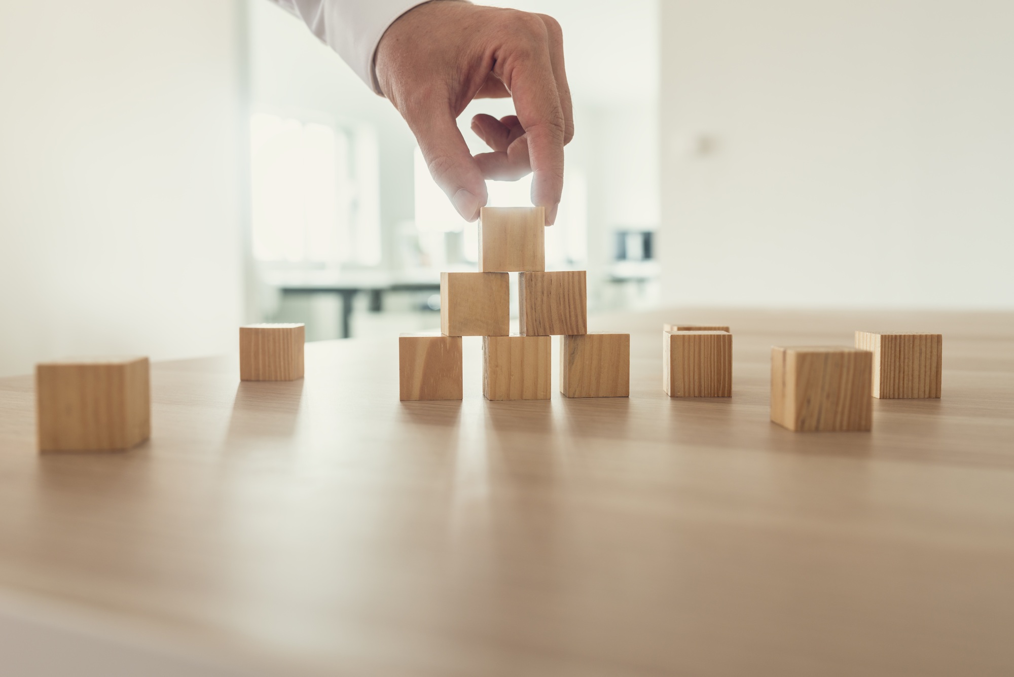 Building business and strategy concept