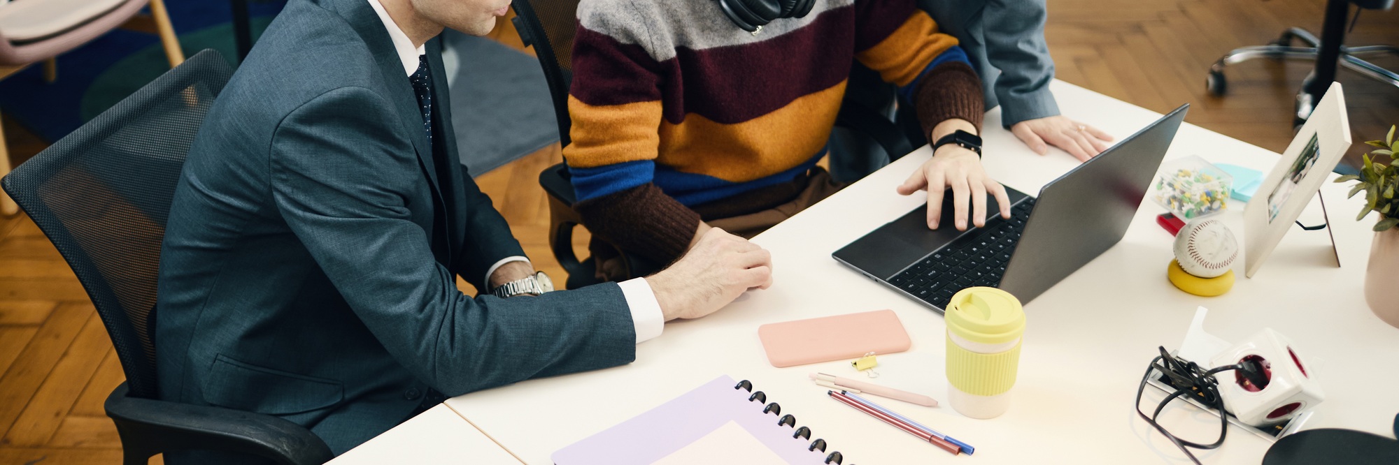 Business People Training Employee In Team