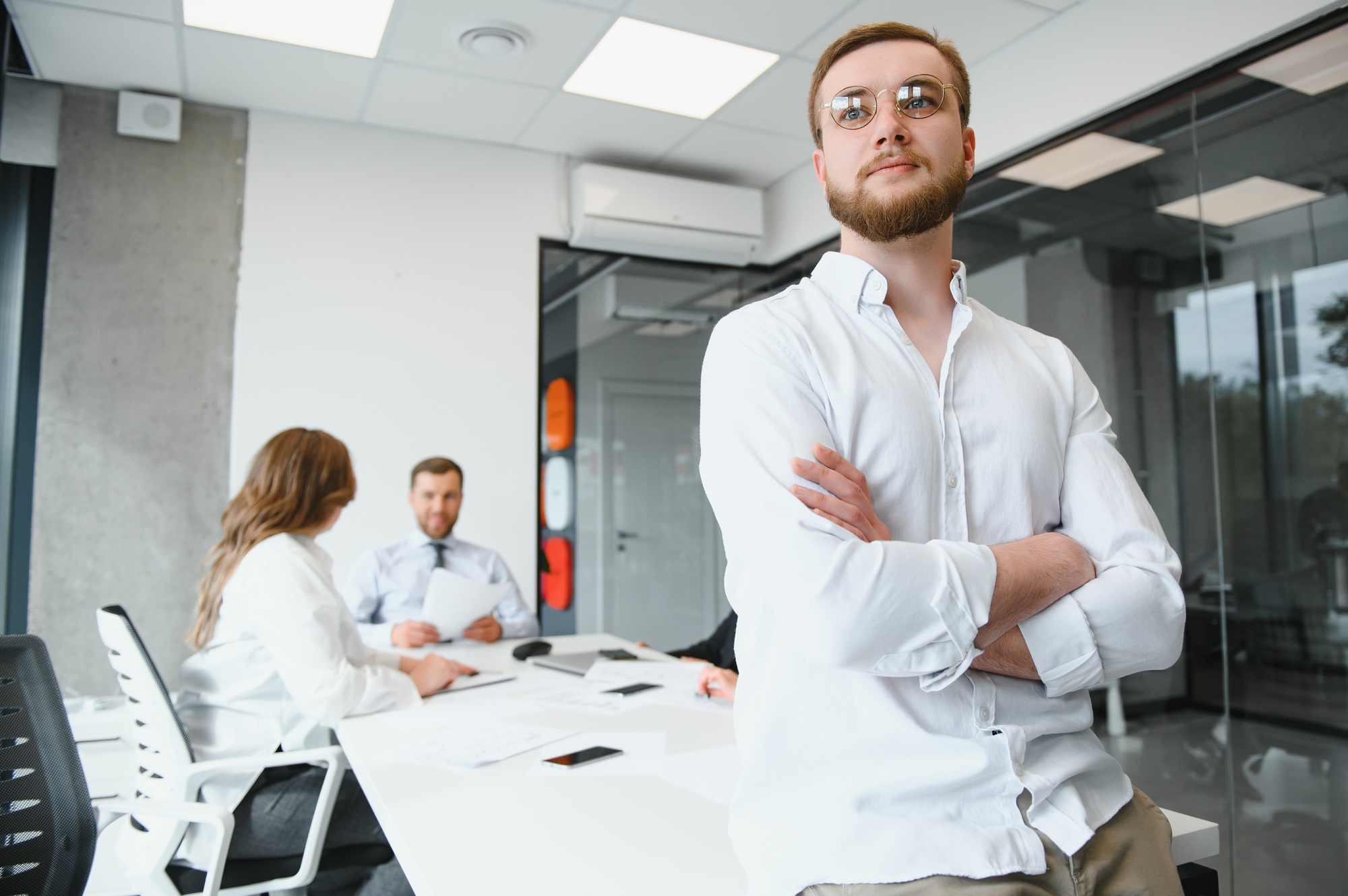 Business training in modern offices