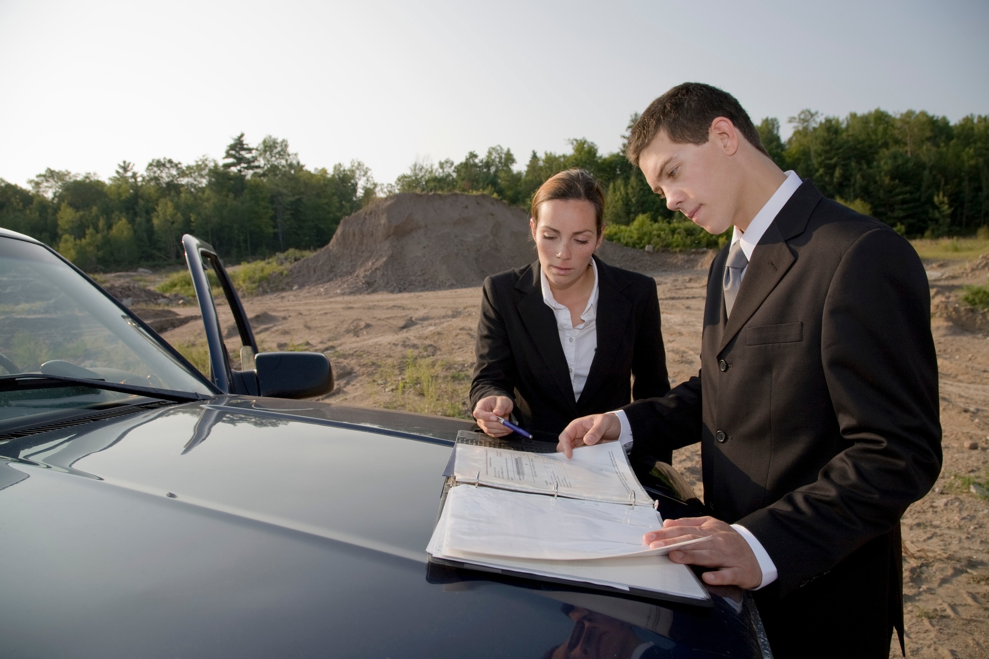 Business people planning development