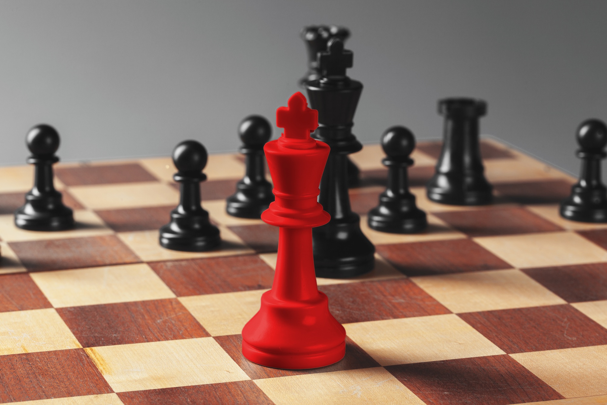Chess business success, leadership concept