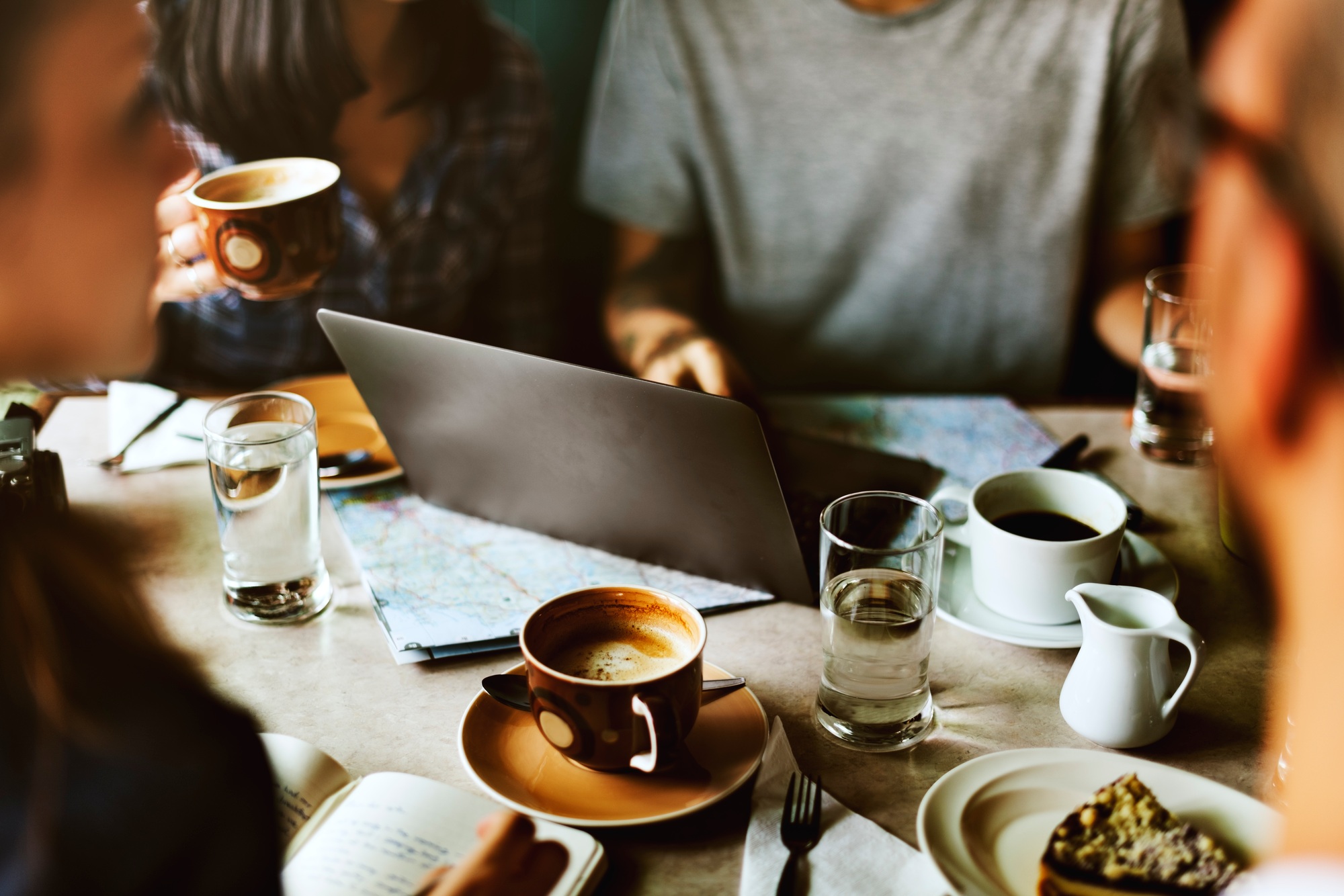 Coffee Shop Cafe Restaurant  Friendship Togetherness Concept