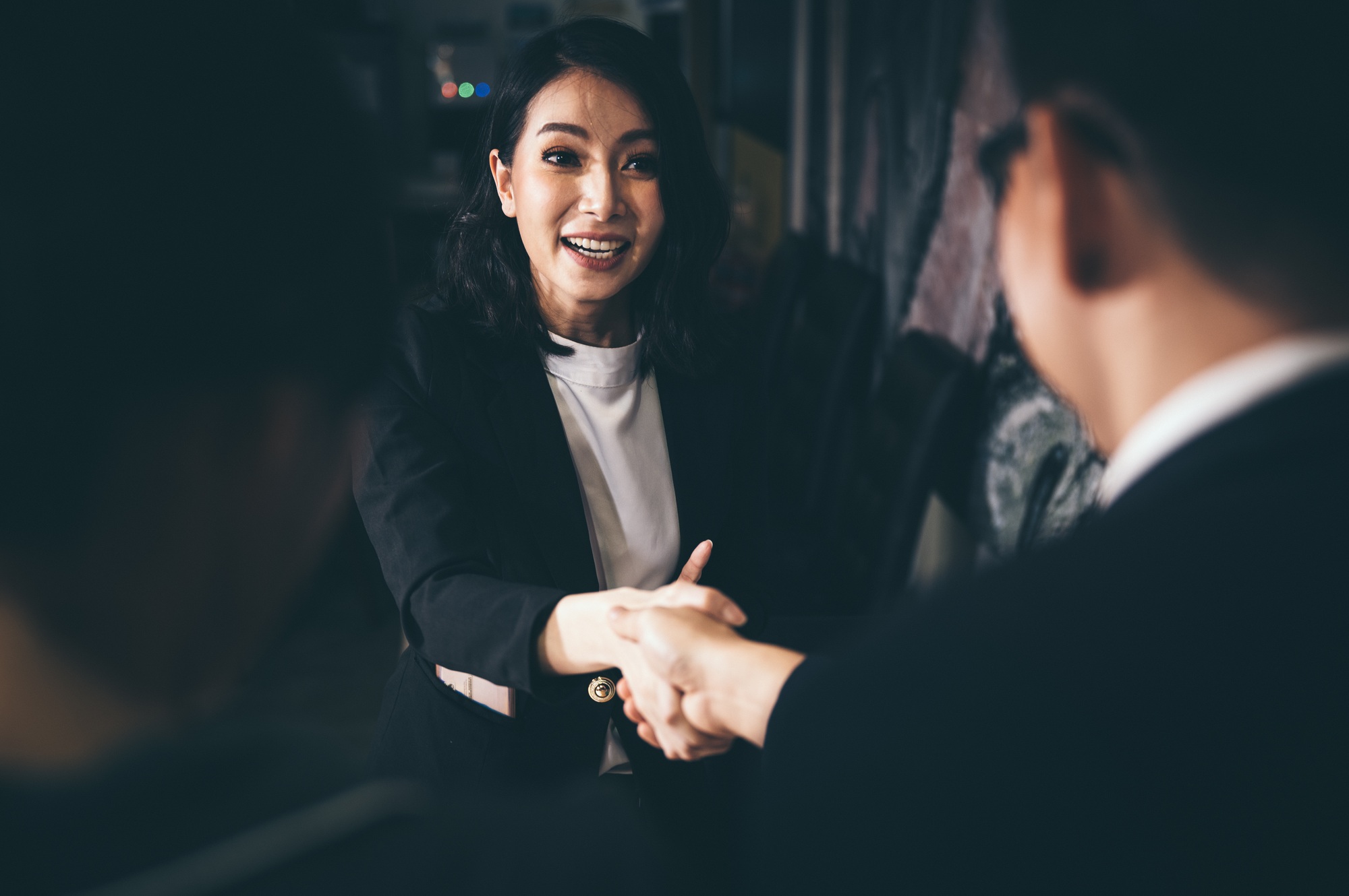 Consultation in the business team, Business consulting team concept