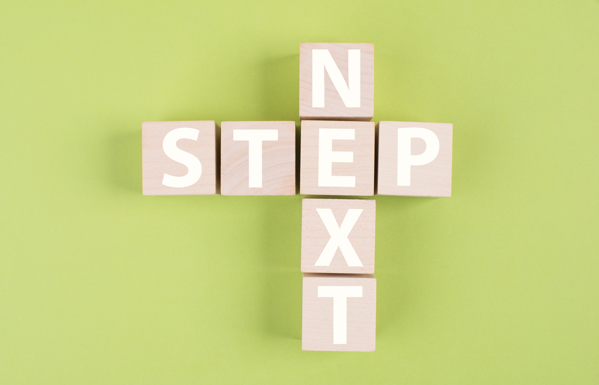 Crossword with next step, planing new strategy, setting a goal