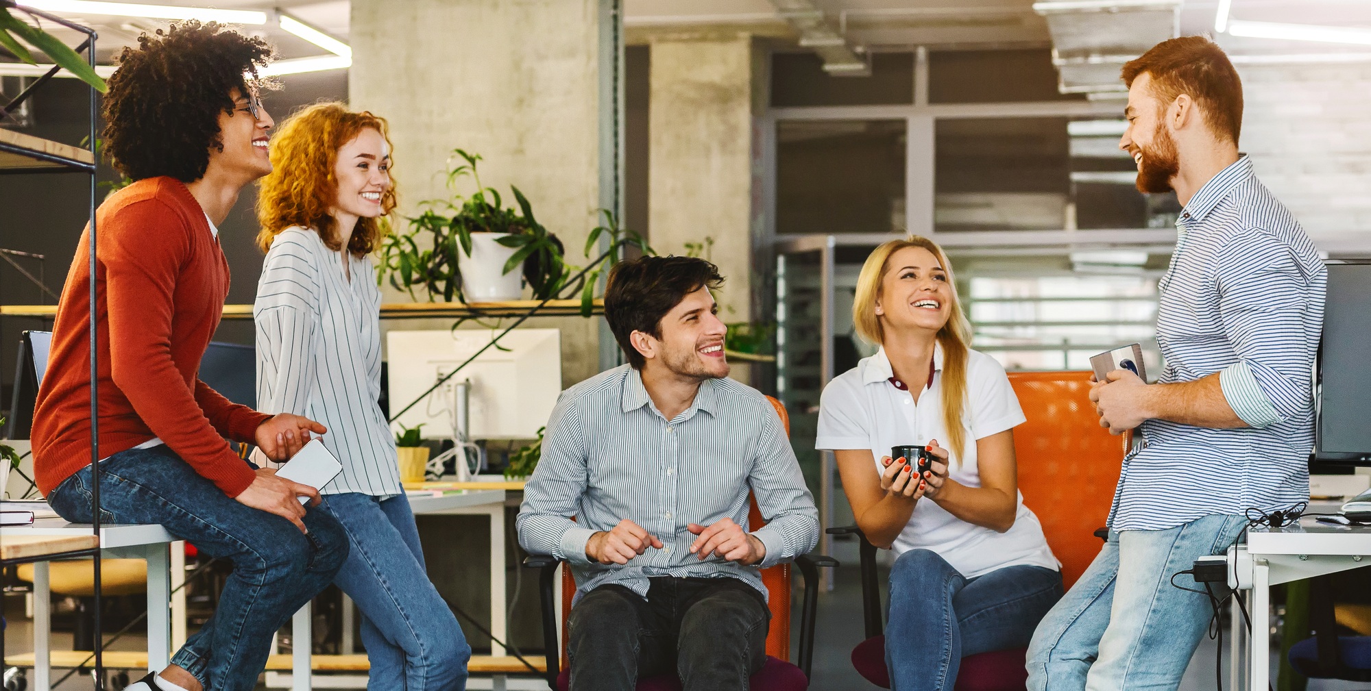 Group of People Sitting in Circle, Sharing Business Ideas