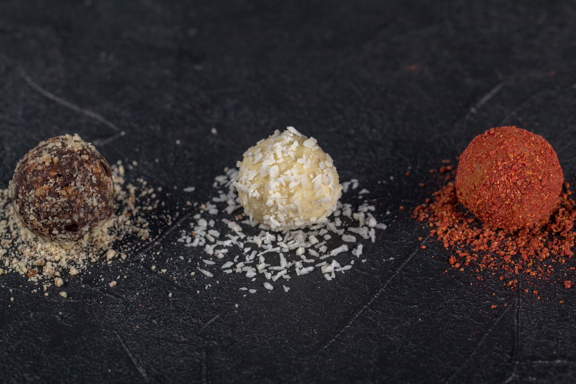Handmade sweets with varied fillings