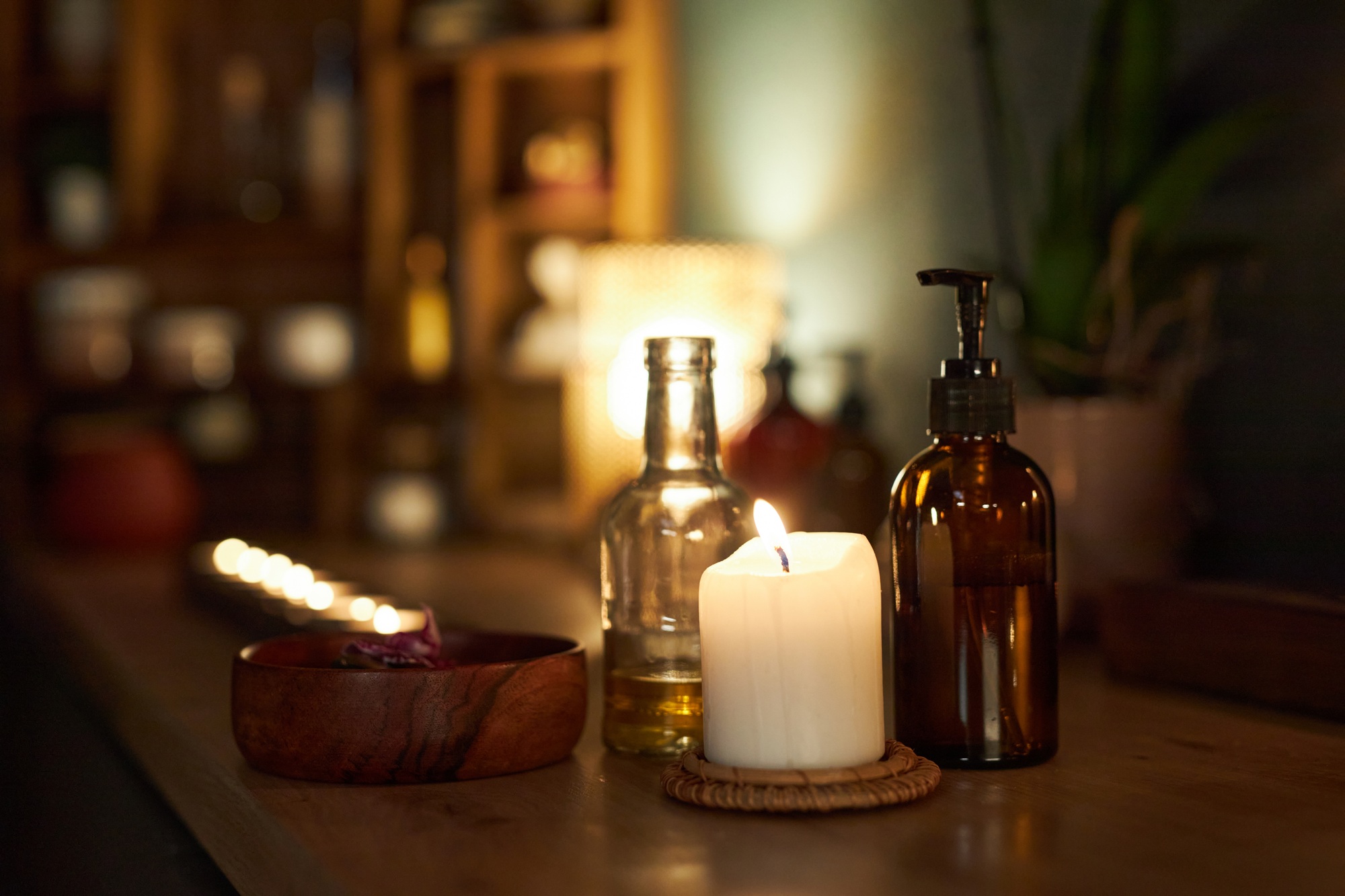 Illuminating Ambiance with Candles and Essential Oils
