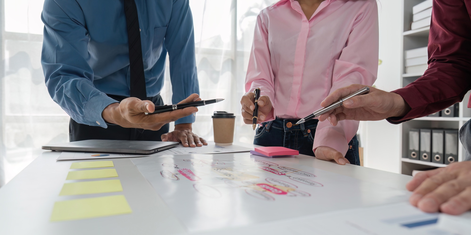 people business meeting conversation goal and motivation for company growth marketing collaboration