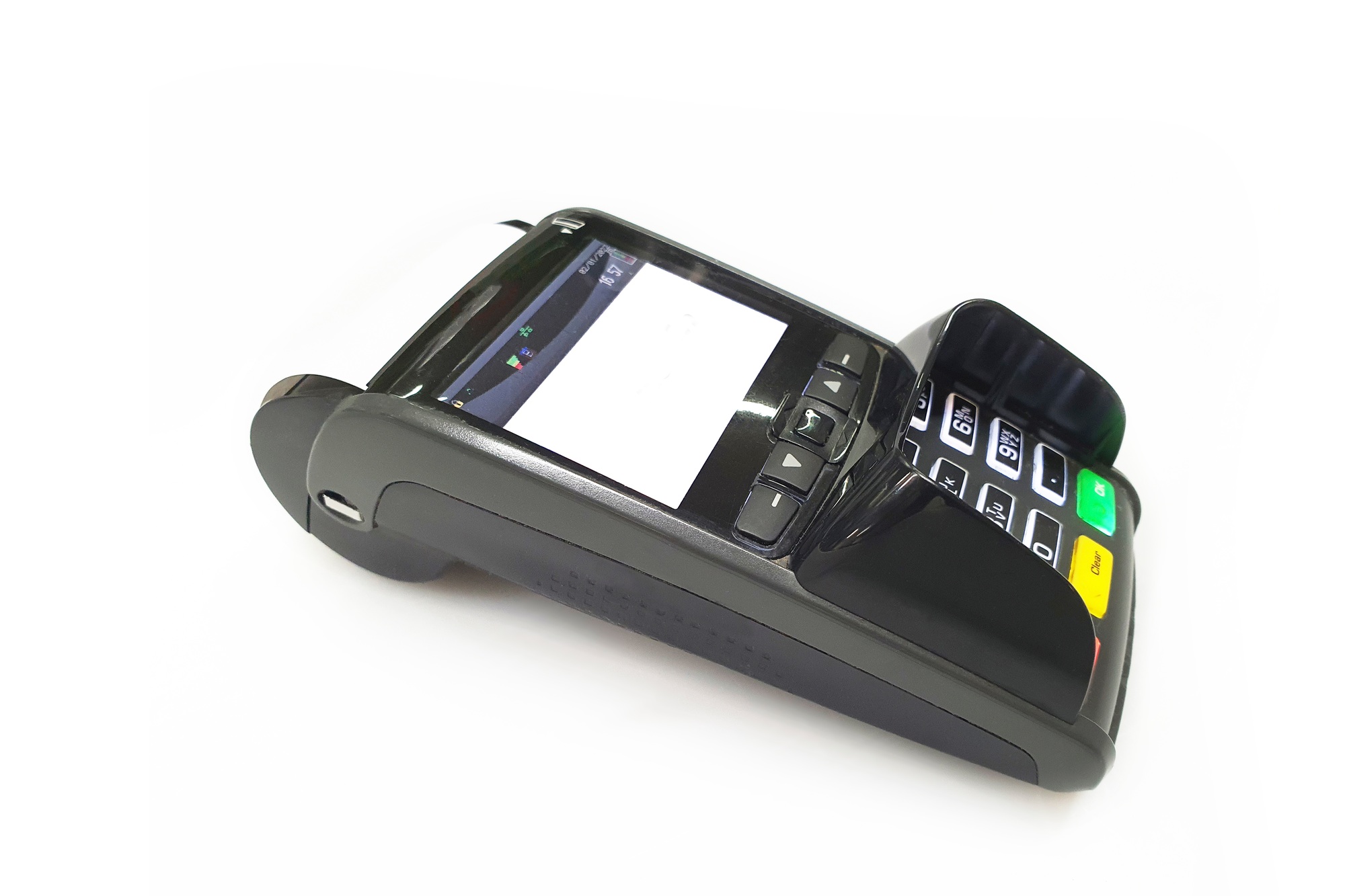 POS terminal isolated on a white background