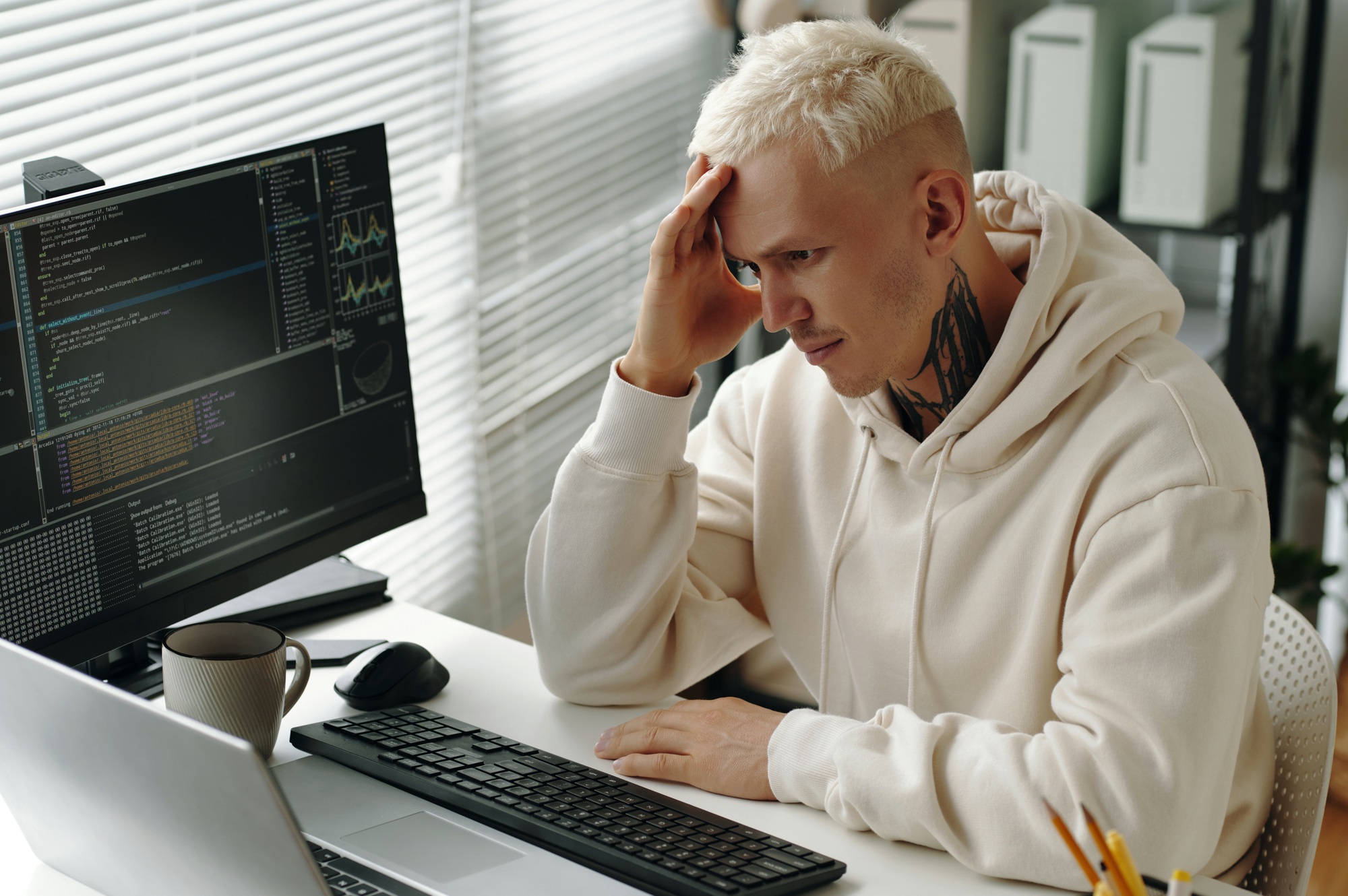 Programmer Developing New Security Code