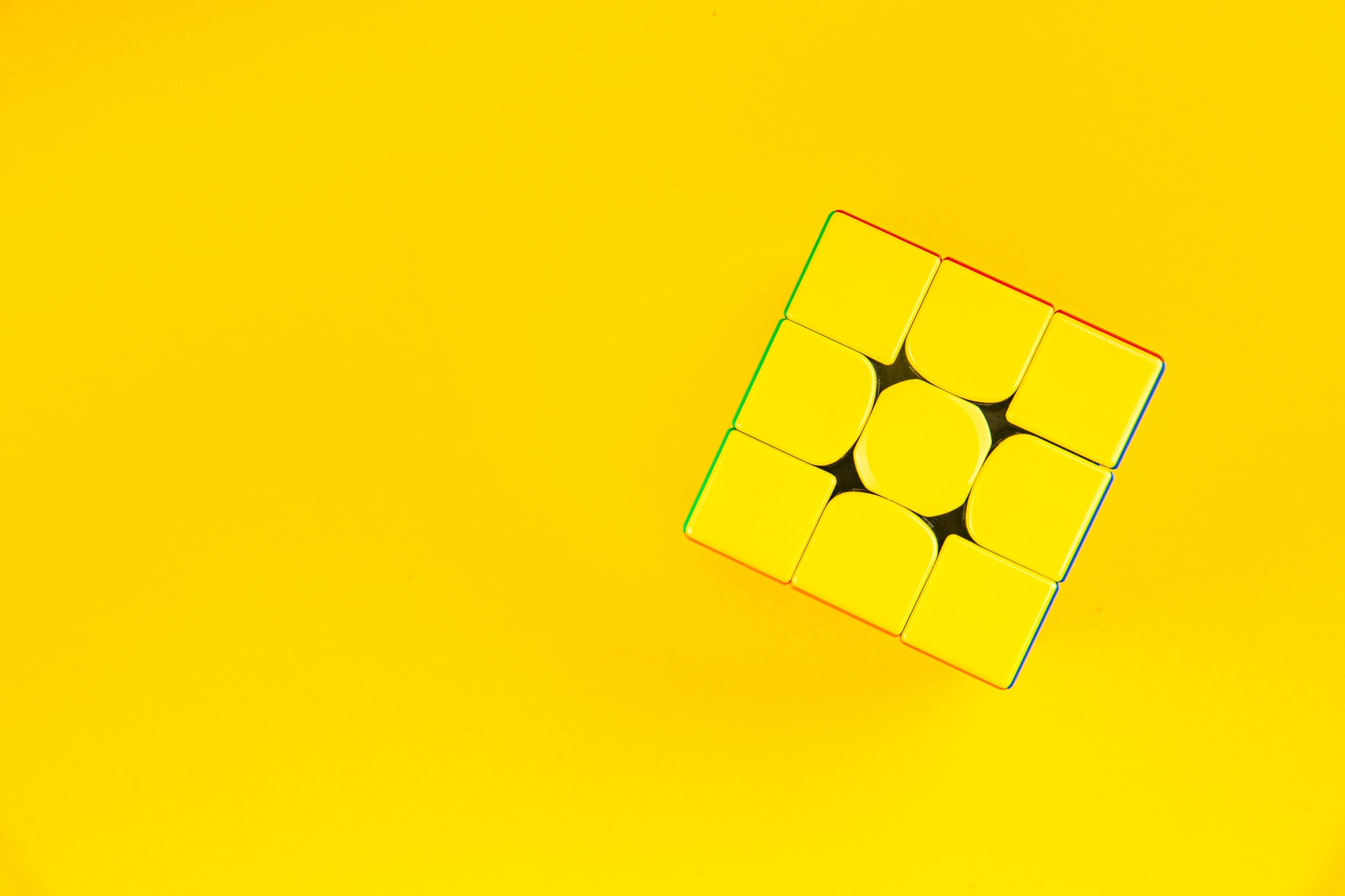 Rubik's Cube Speedcubing educational game concept speed cubing fine motor game copy space background