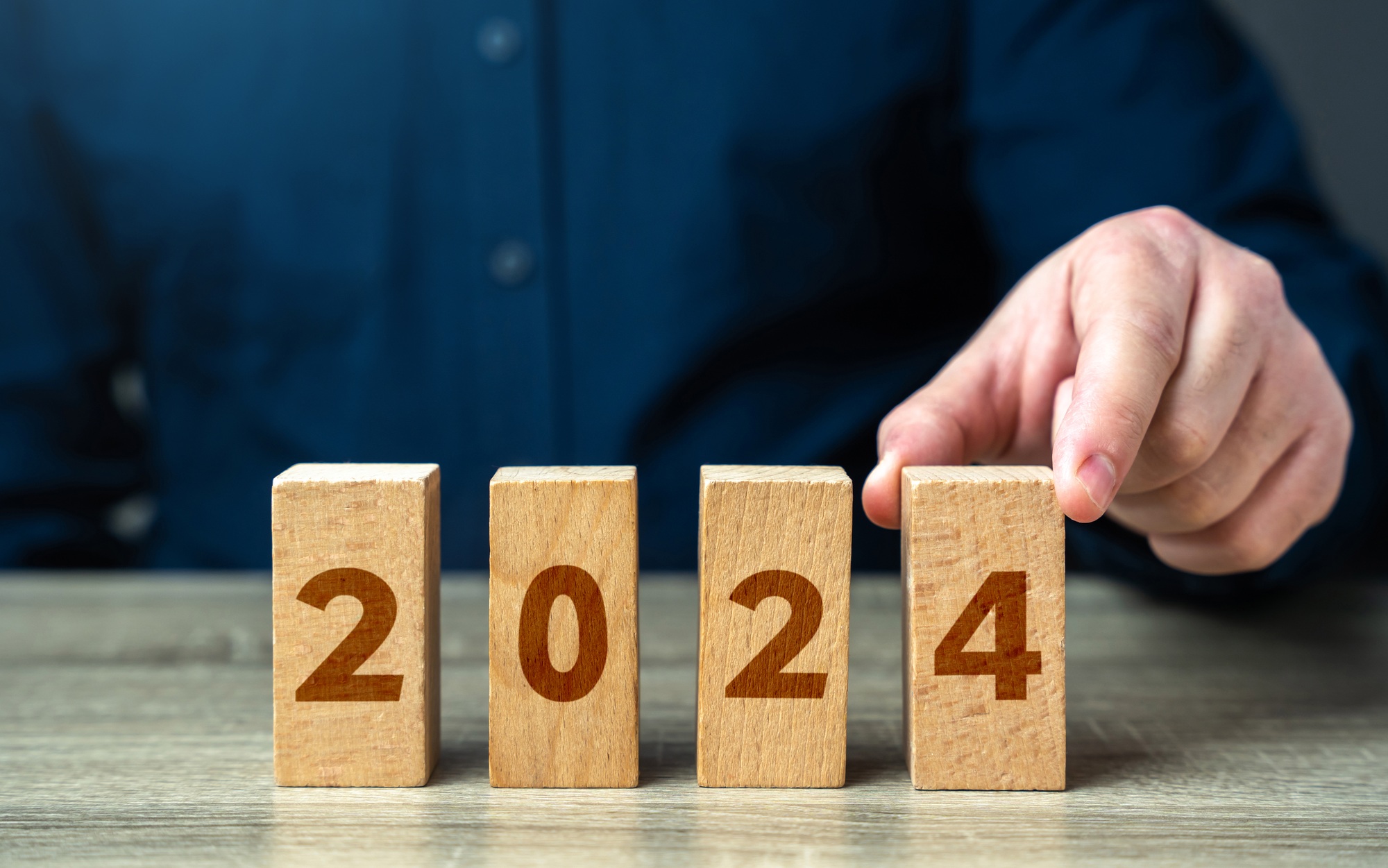 Setting up goal 2024 from blocks. Happy new year.