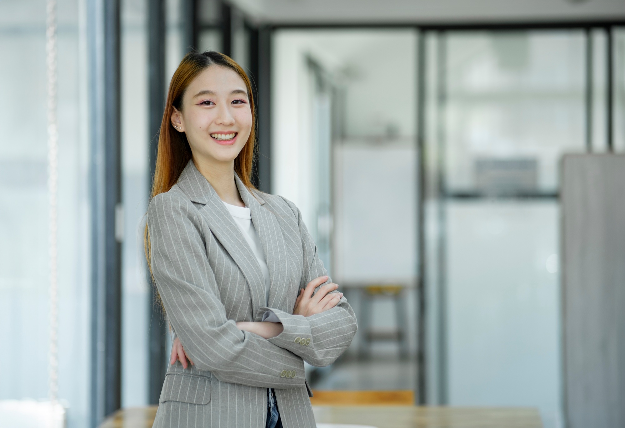 Smart and Successful Businesswoman Exuding Confidence