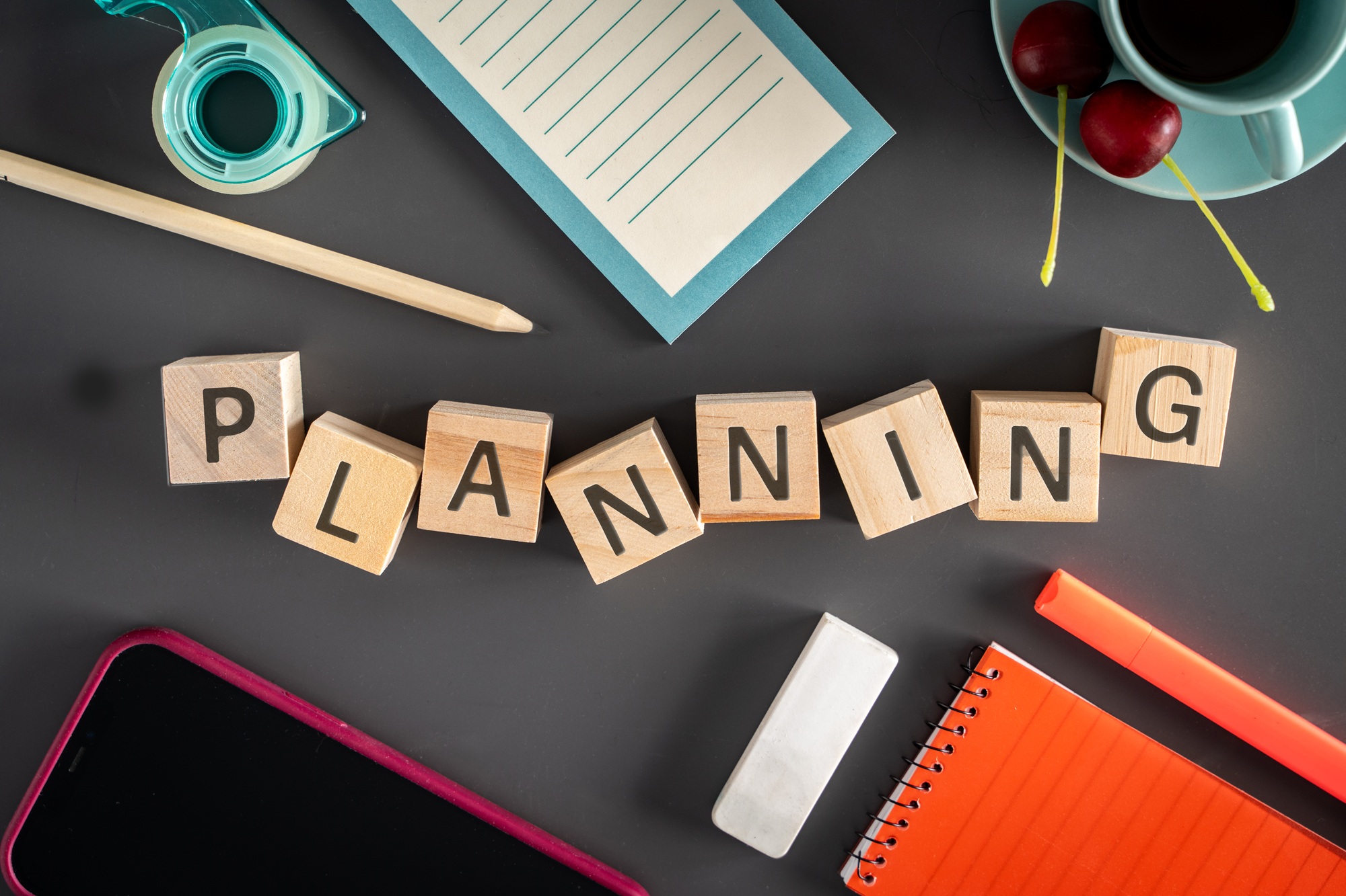 Strategic Planning Concept on Office Desk