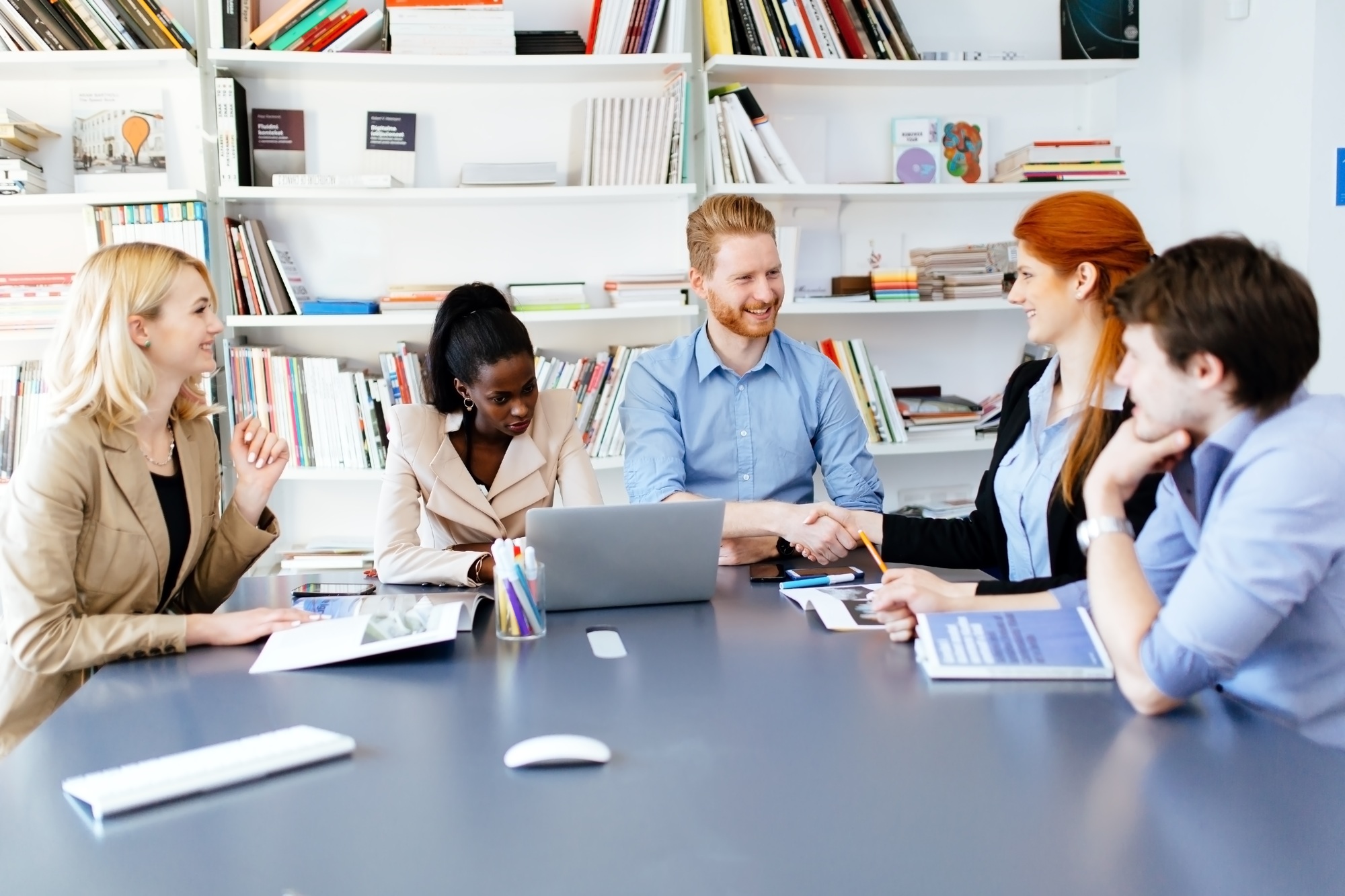 Successful partnership in business