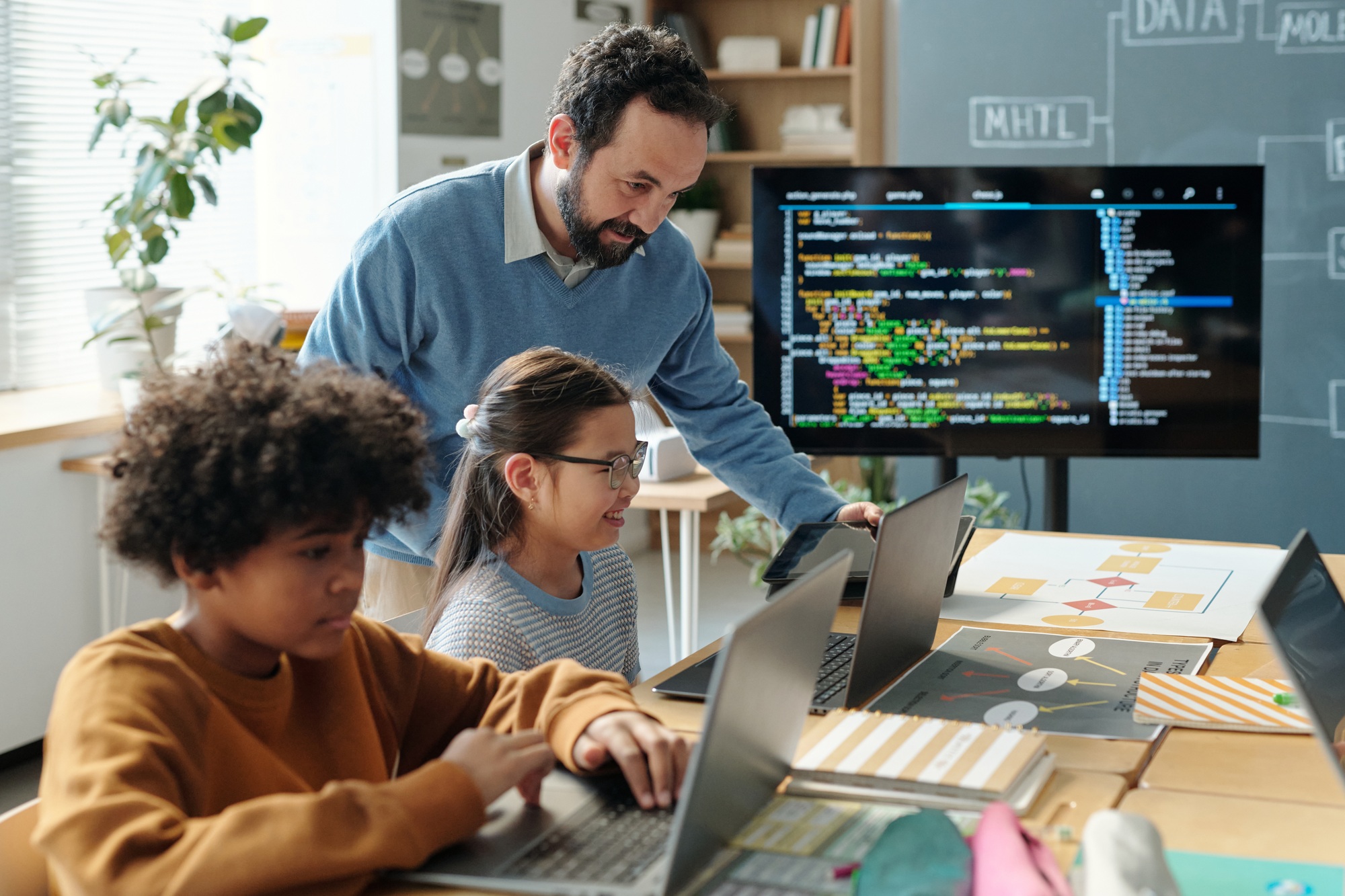 Teaching Coding Skills to Diverse Group of Children