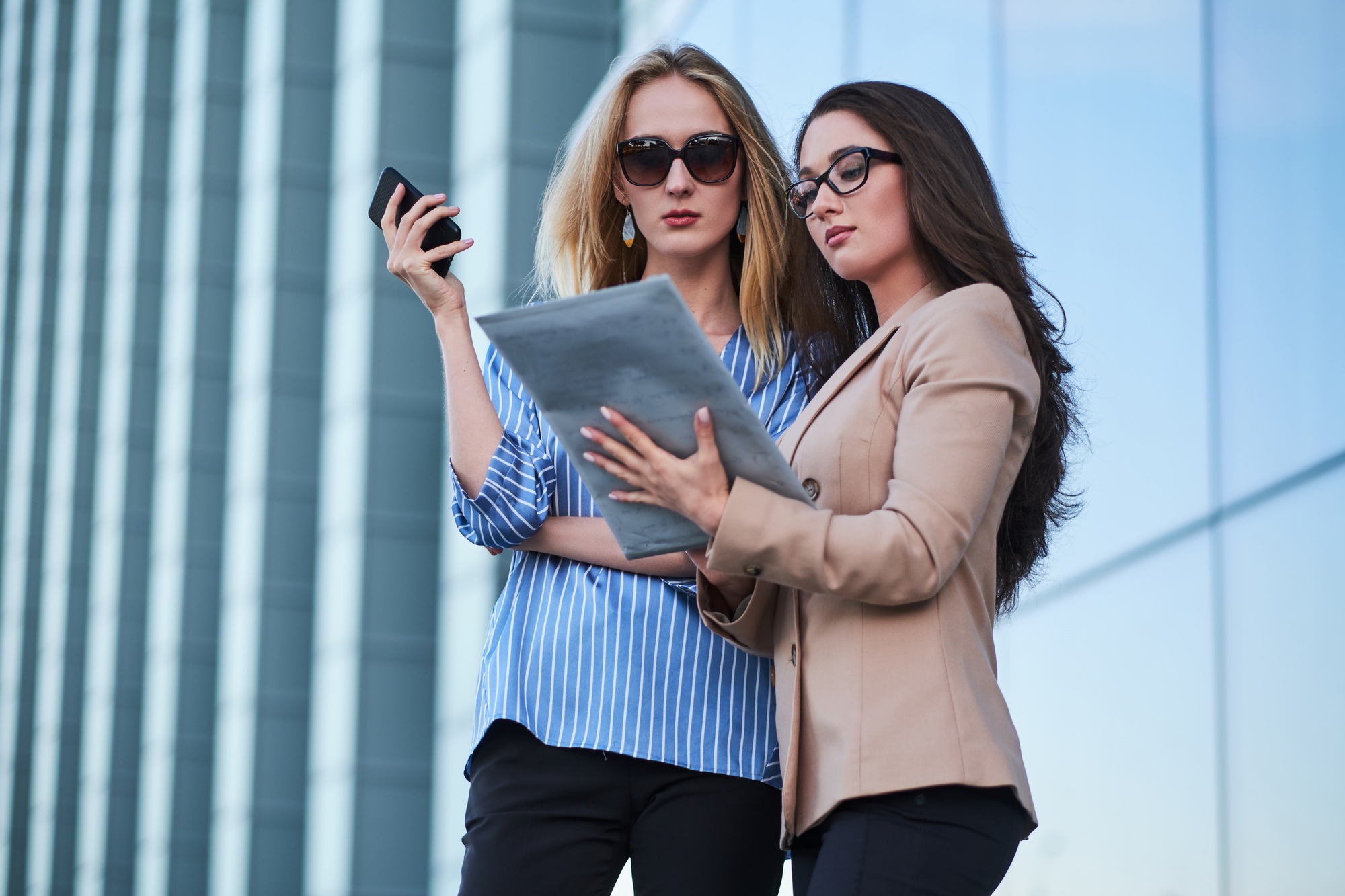 Two colleagues are planning new startup