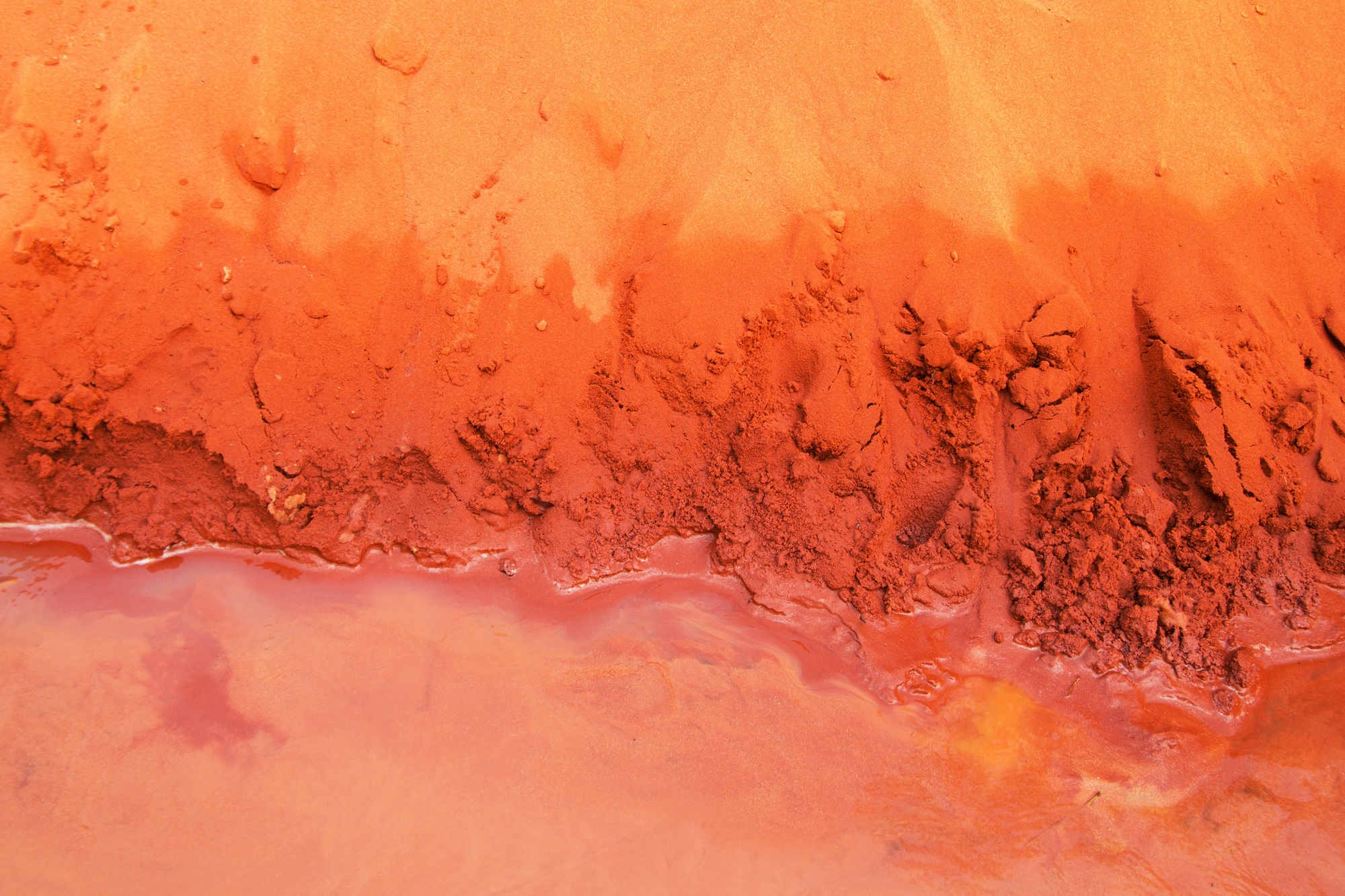 Abstract Orange Landscape. Striking Texture and Color Palette for Creative Visuals and Designs