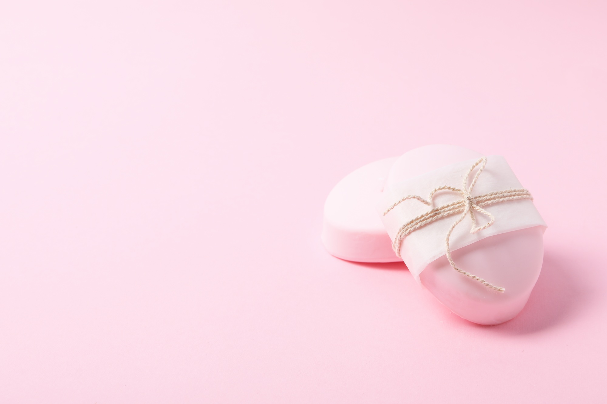 Concept of bath and skin care accessories - soap