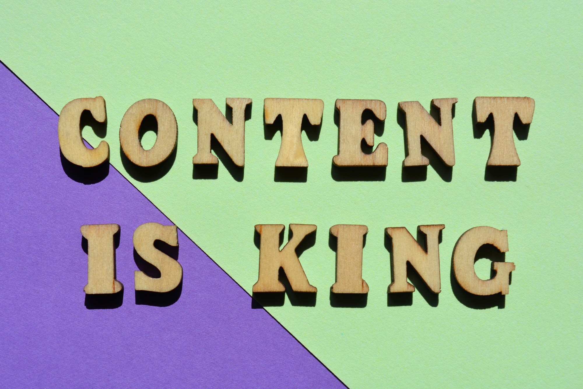 Content is King, phrase as banner headline
