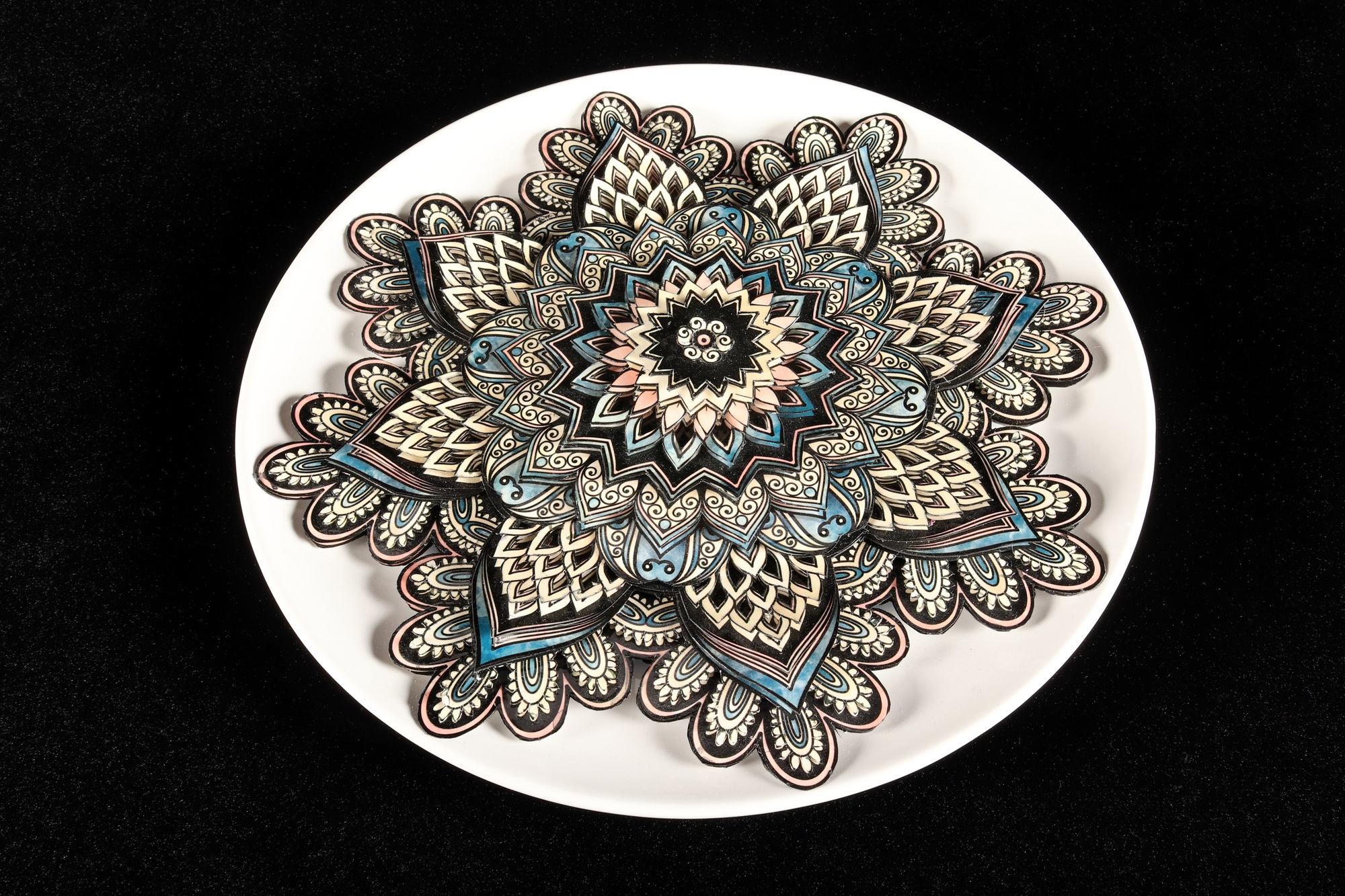 Handmade, authentic gift porcelain plate