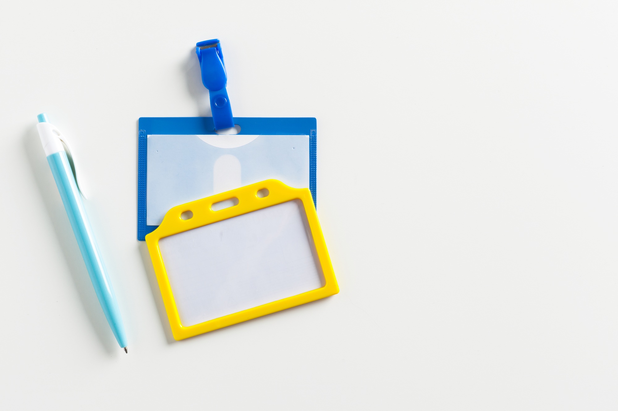 Name tag and a pen