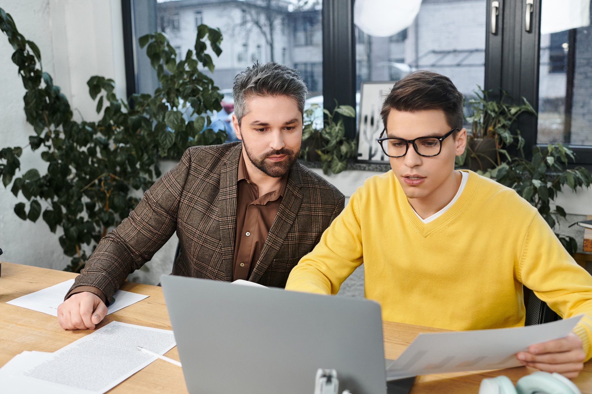 New employees engaging in onboarding activities at a modern office space